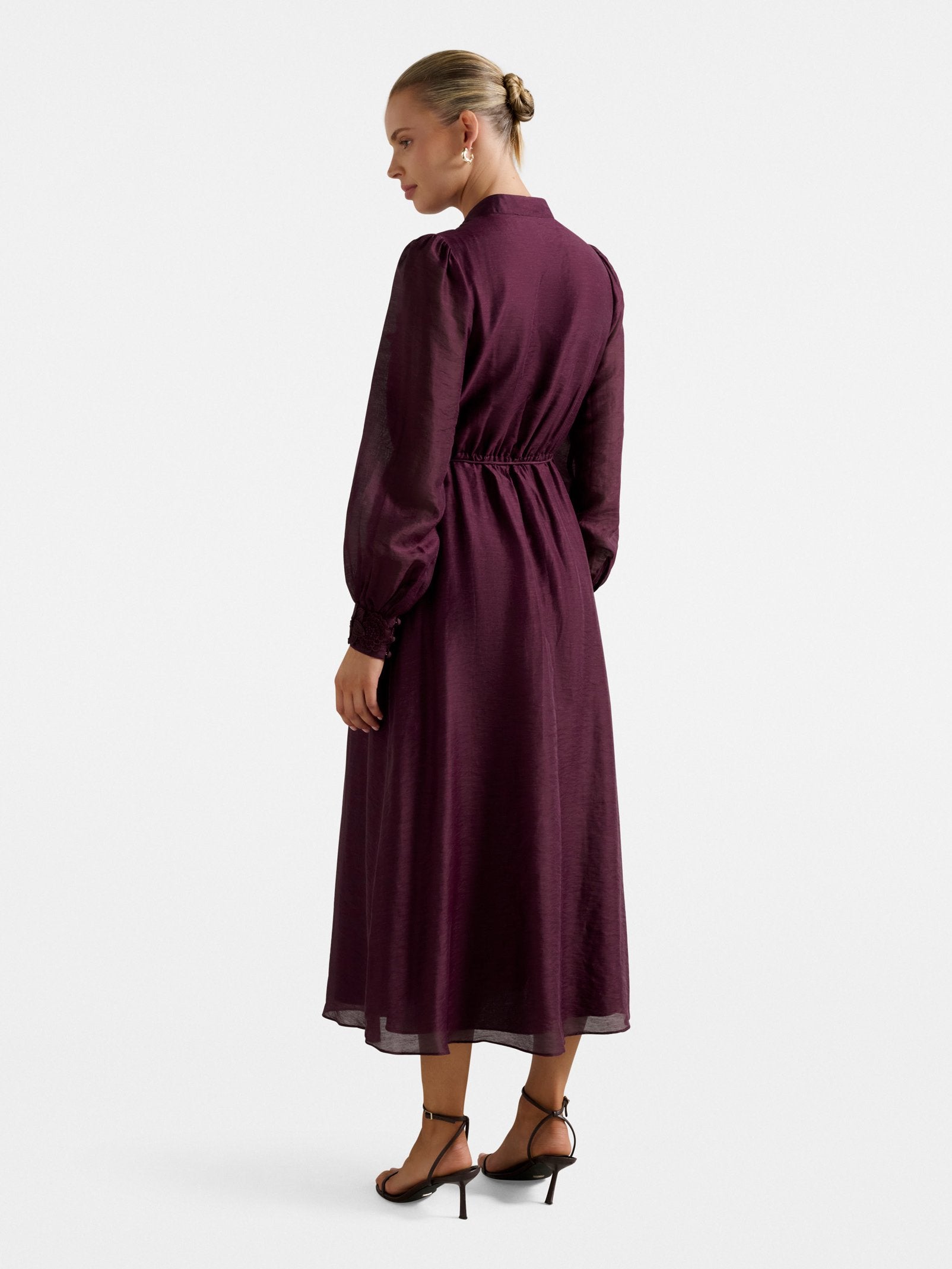 Yasmin Floral Applique Midi Dress