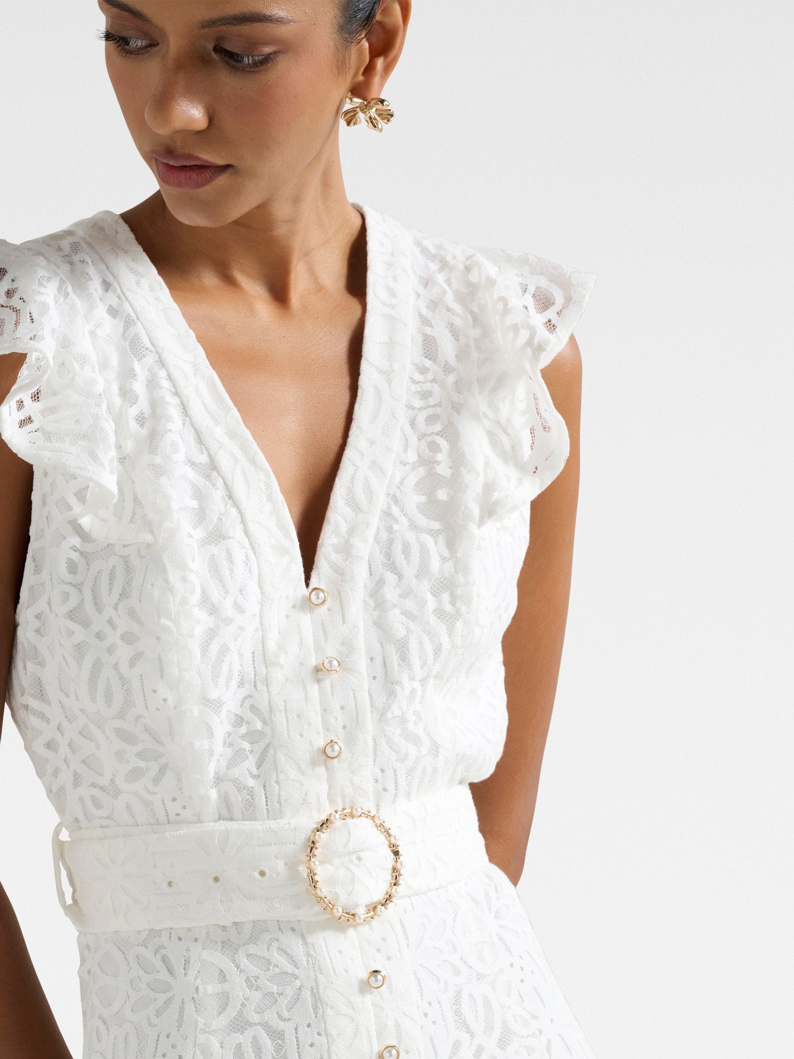  Sinead Petite Lace Mini Dress
