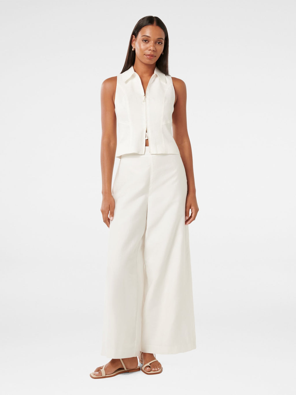  Felicity Zip Front Halter Top