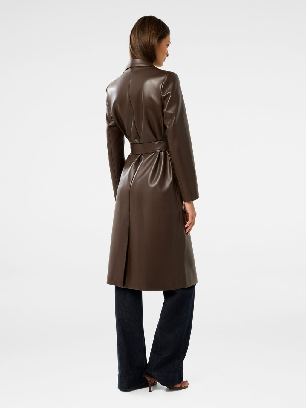 Gabbi Vegan Leather Trench