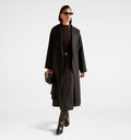 Brooklyn PU A Line Midi Dress