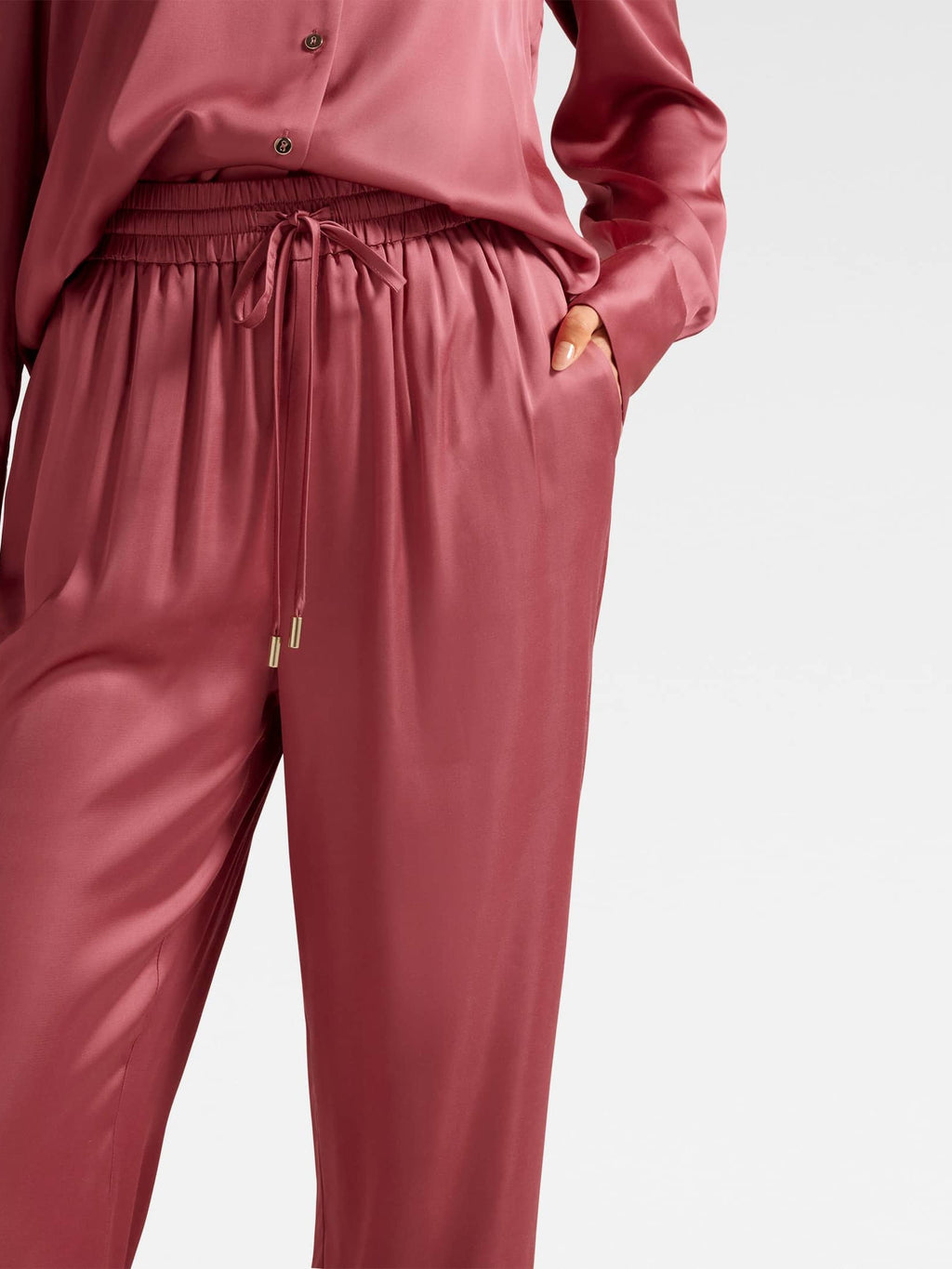 Jenna Drawstring Wide Leg Pant