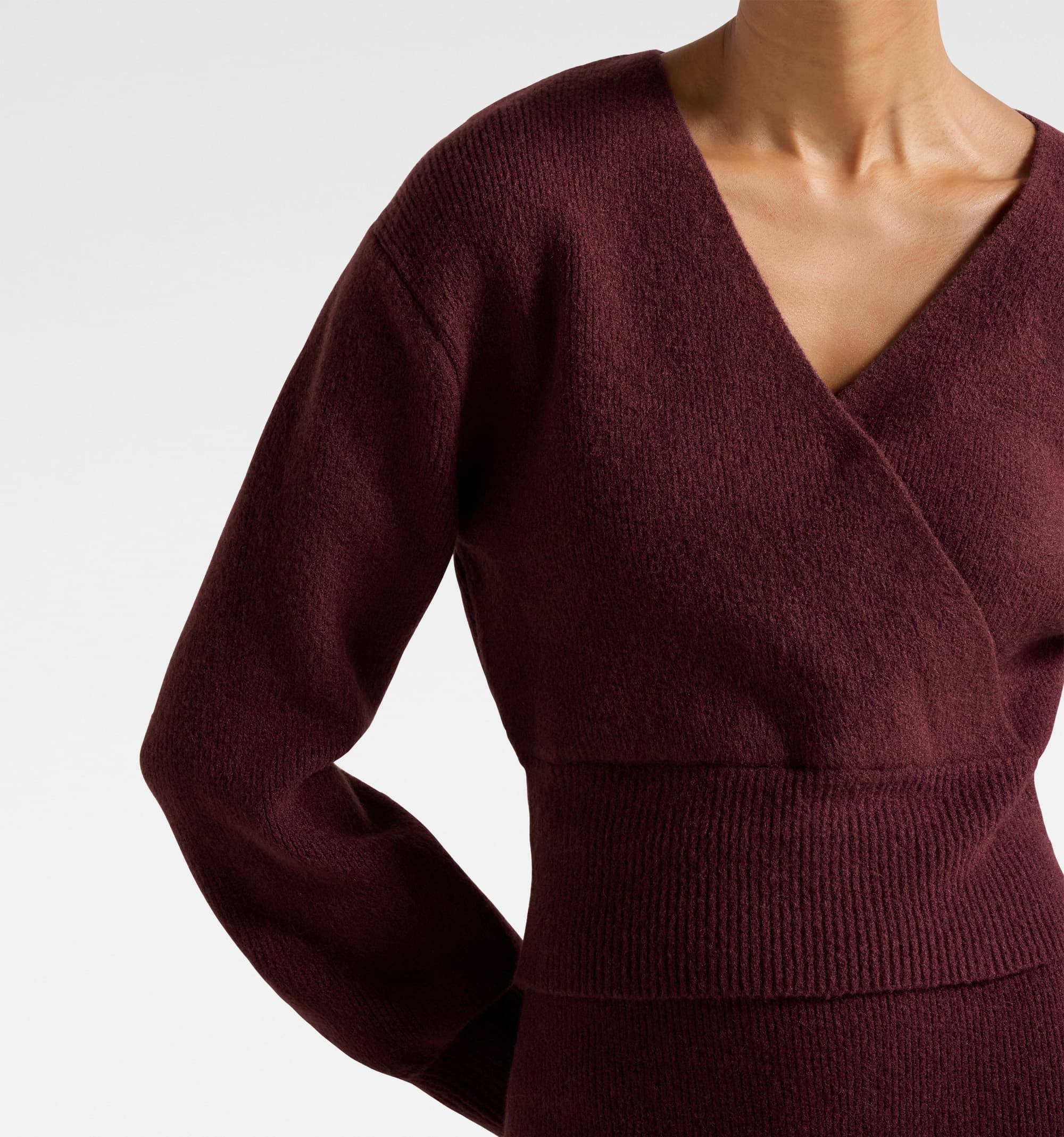 Sloane Petite Wrap Knit Sweater