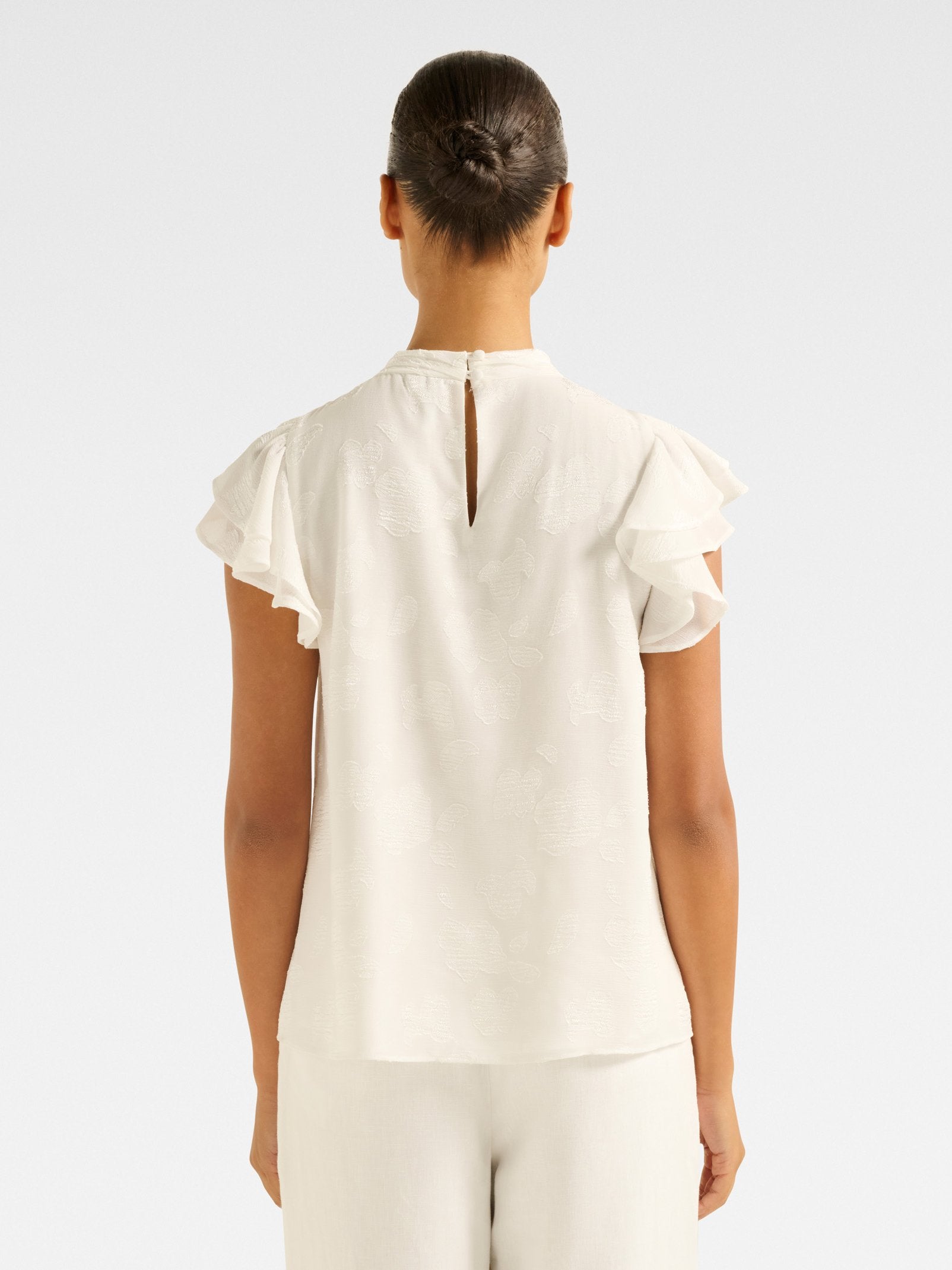  Ines Flutter Sleeve Blouse