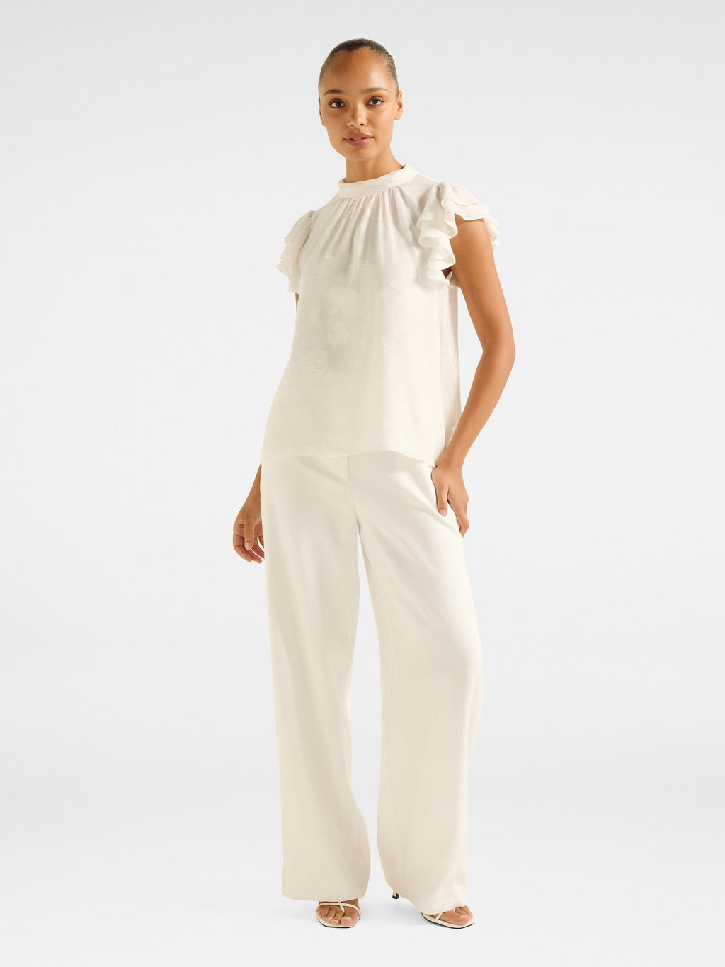  Ines Flutter Sleeve Blouse