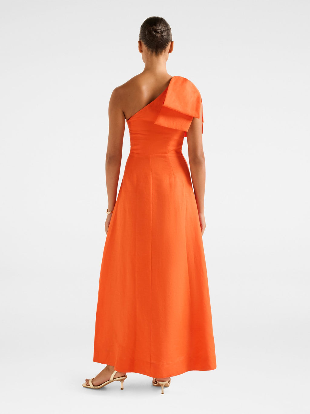  Danni Asym Bow Midi Dress
