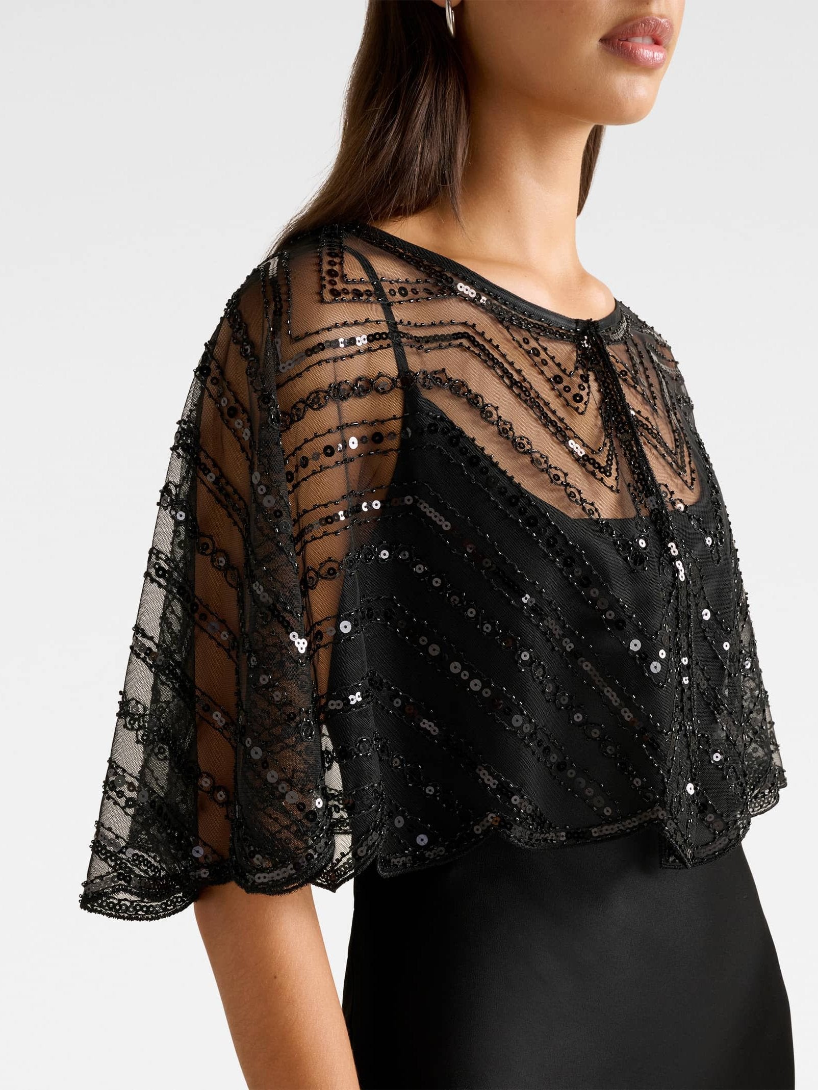  Scarlett Sequin Cape