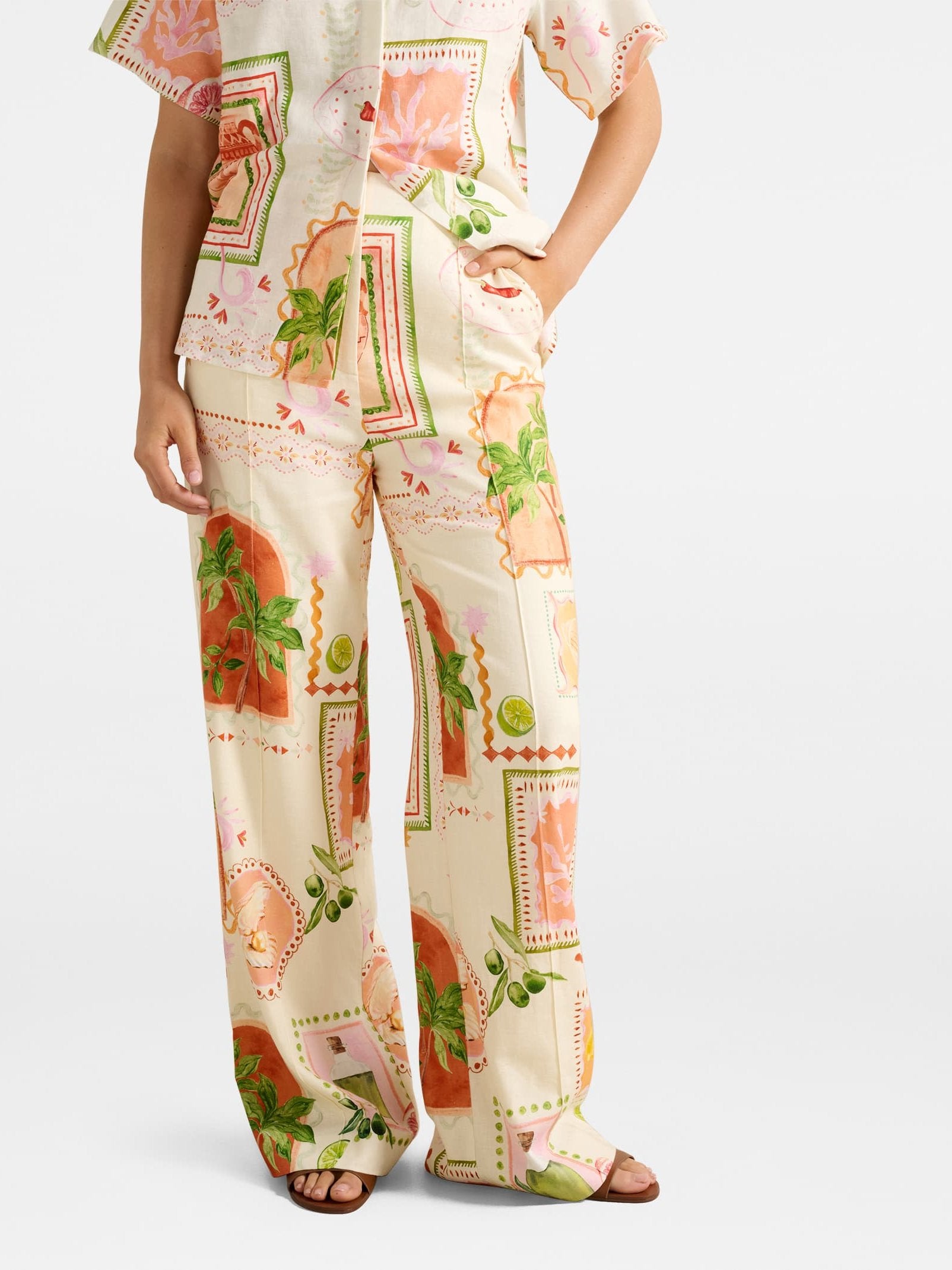  Ola Linen Wide Leg Pant