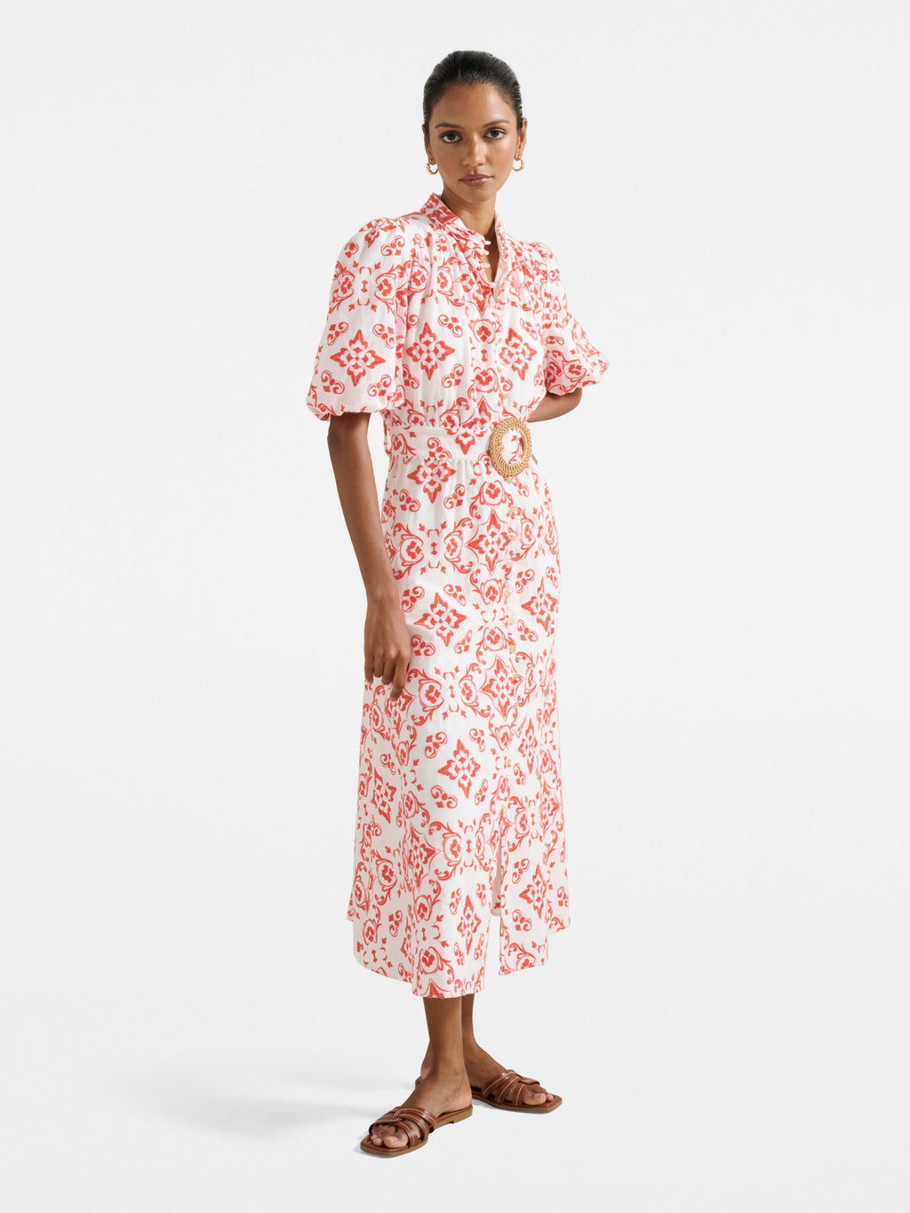  Rhiannon Petite Broderie Midi Dress