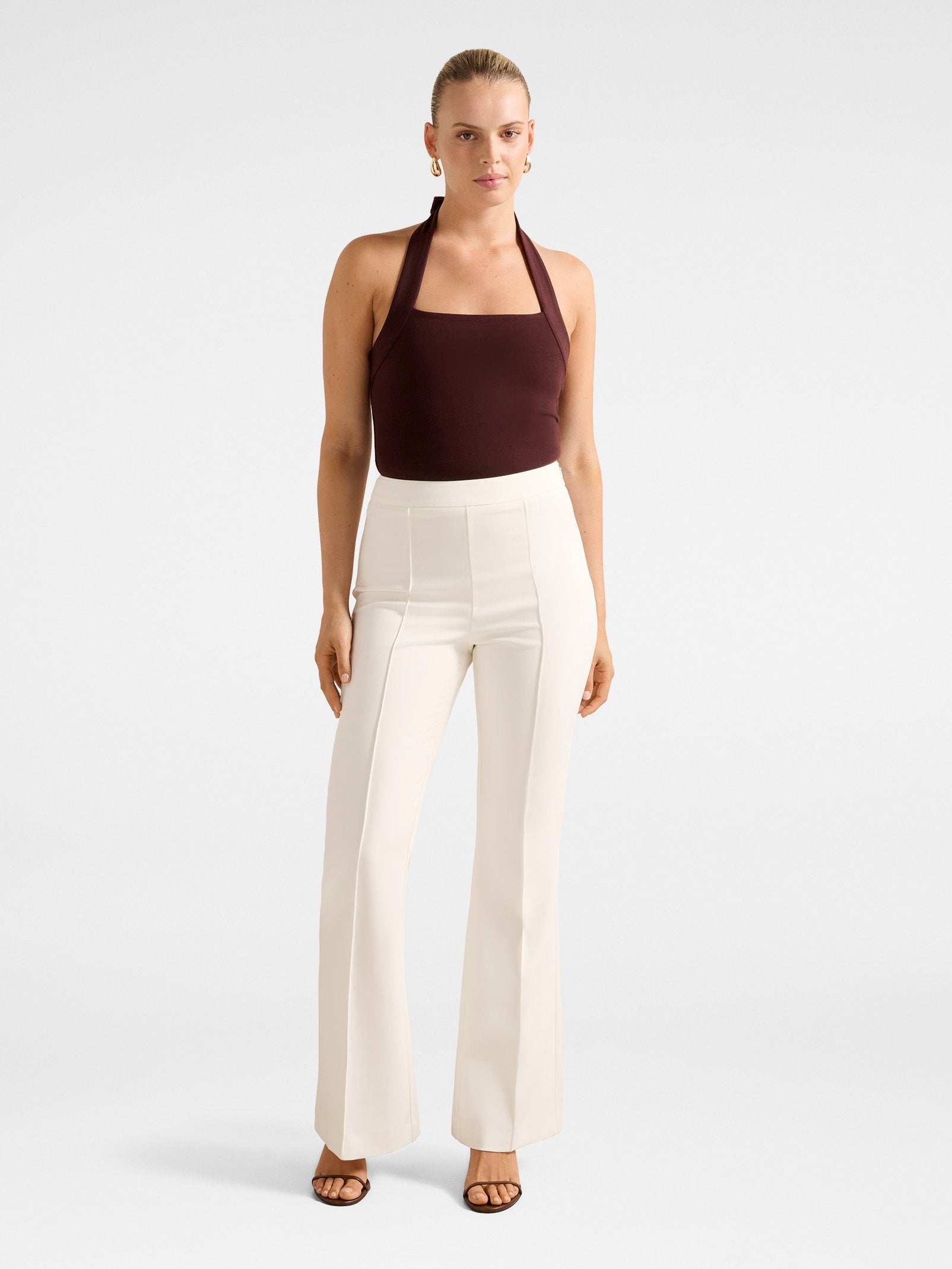  Bethany Pintuck Flare Pant