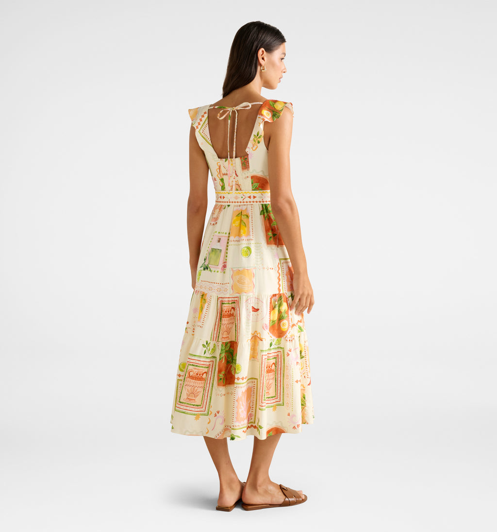 Layne Printed Midi Dress