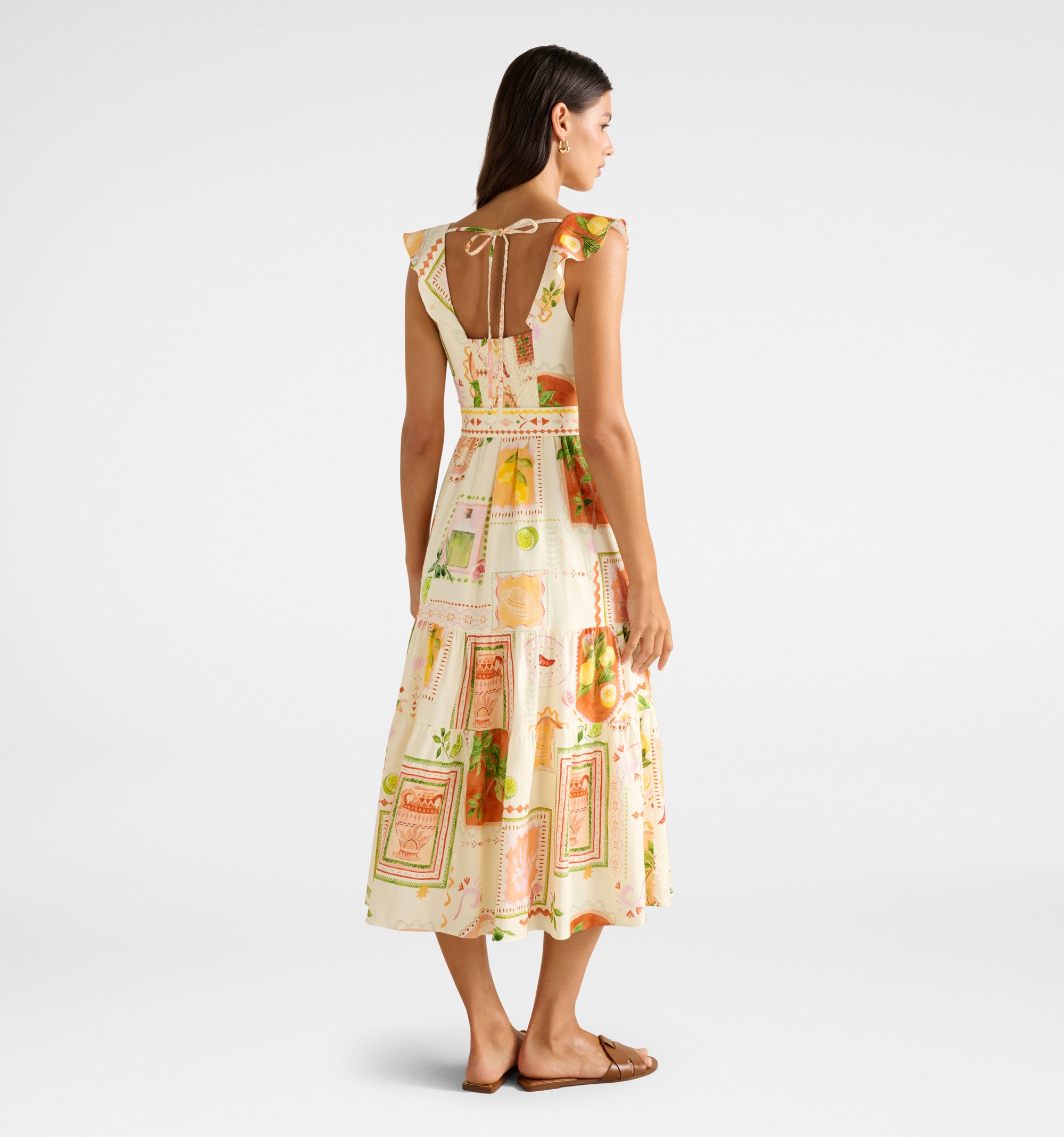 Layne Printed Midi Dress