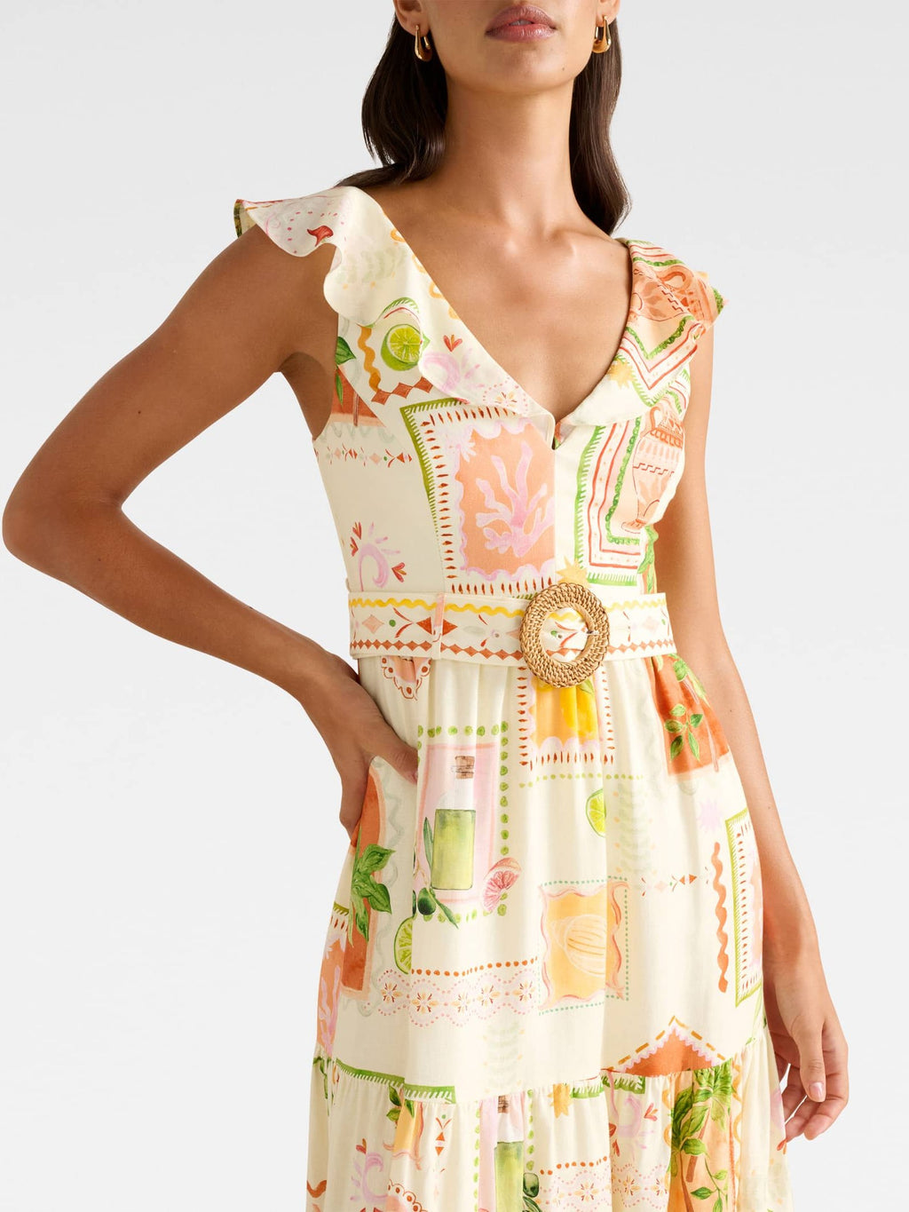  Layne Printed Midi Dress