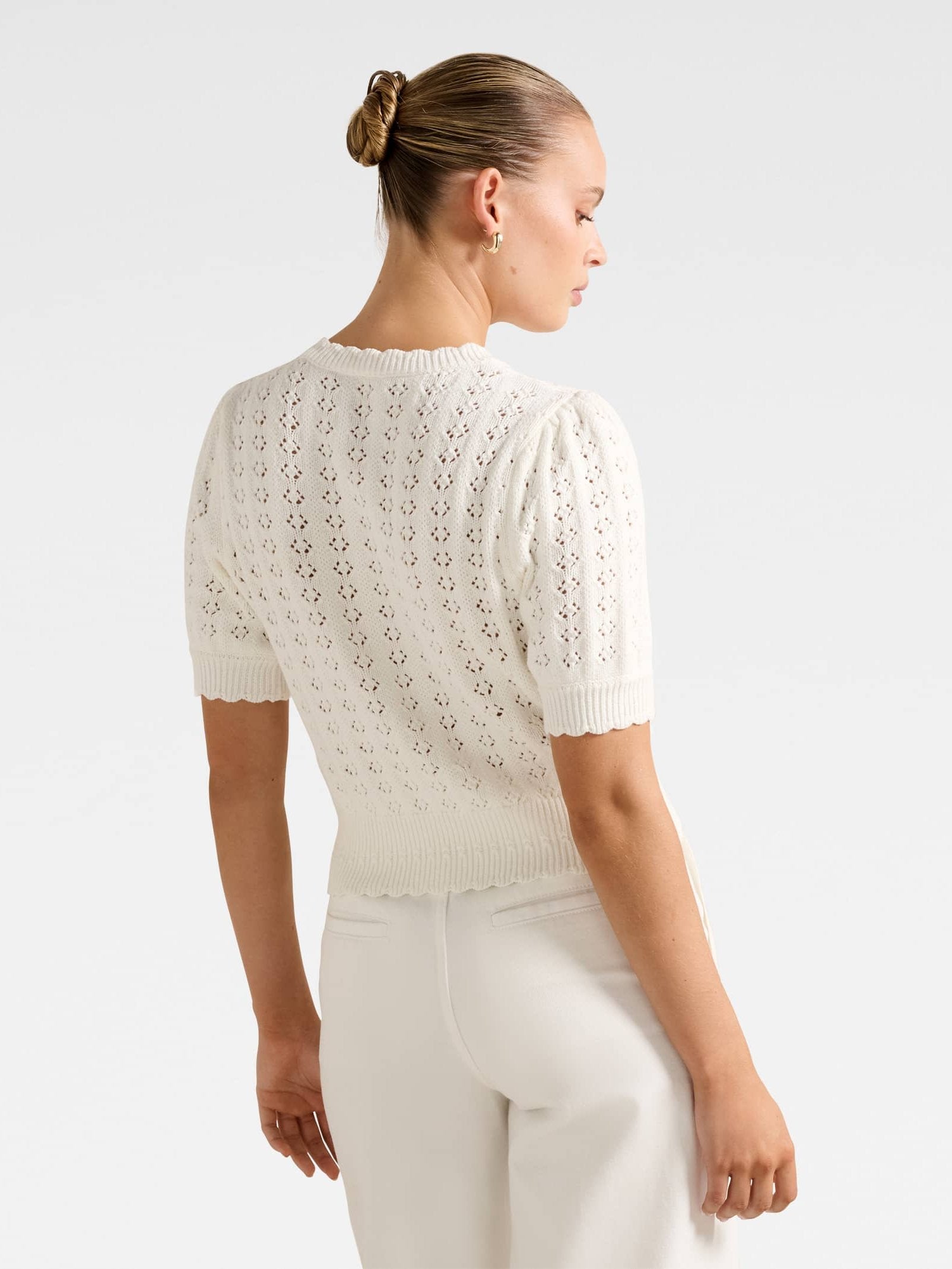  Bianca Stitch Detail Knit Top
