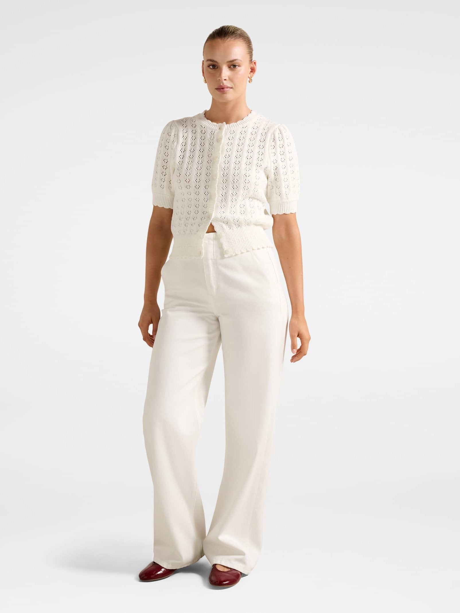  Bianca Stitch Detail Knit Top