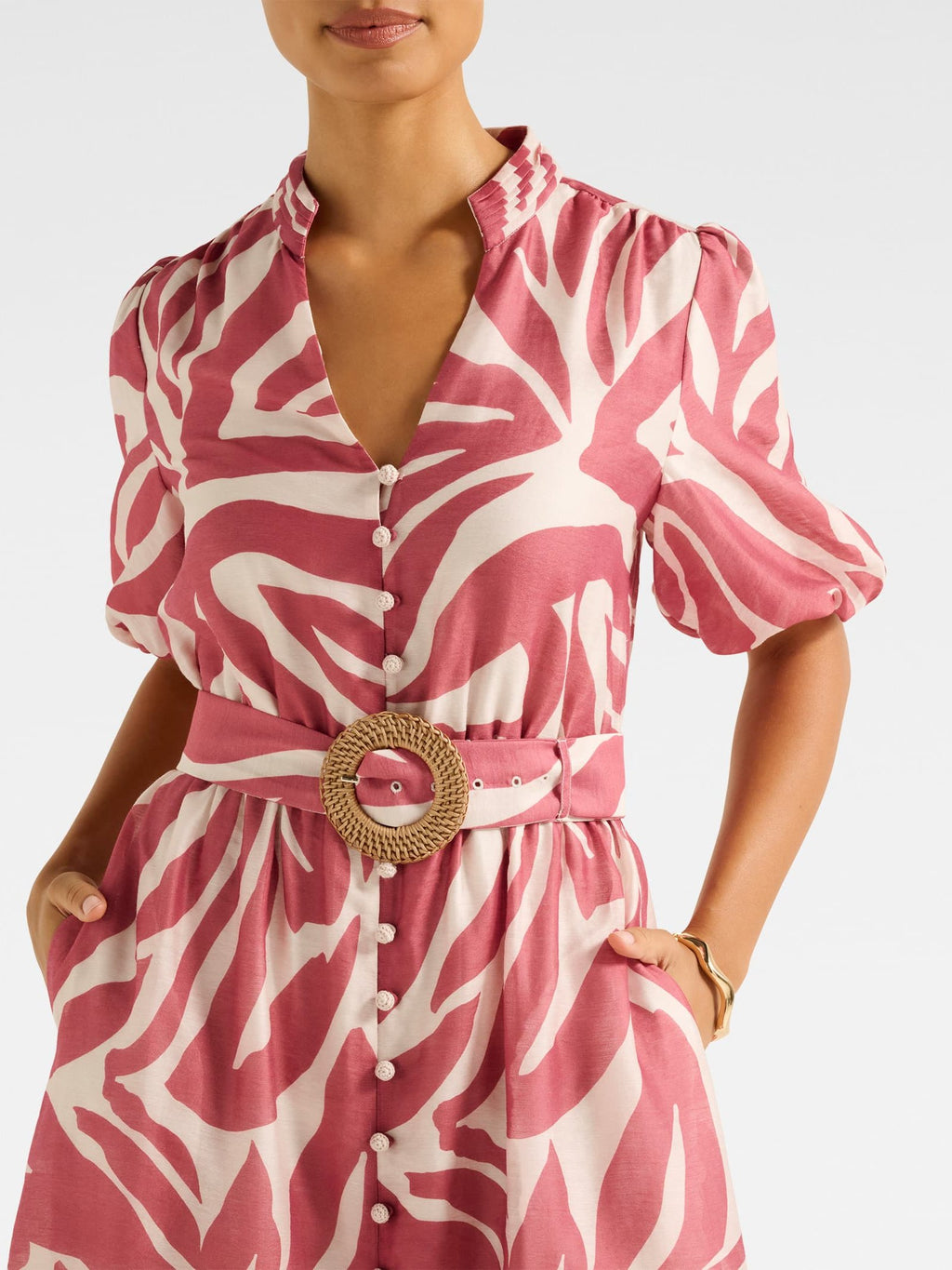 Julianne Short Sleeve Midi Dress