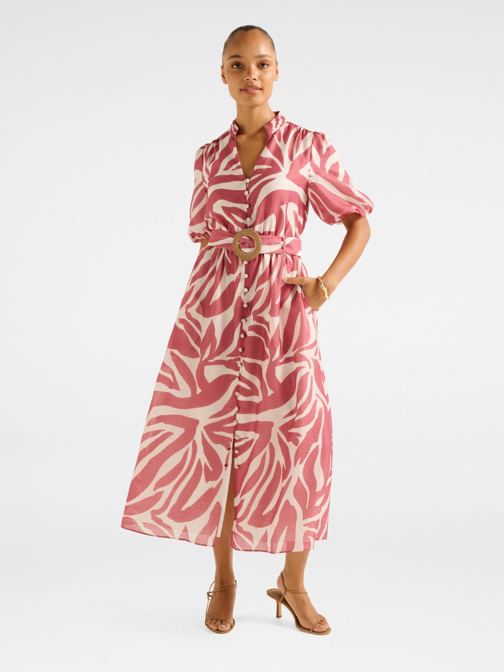 Julianne Short Sleeve Midi Dress