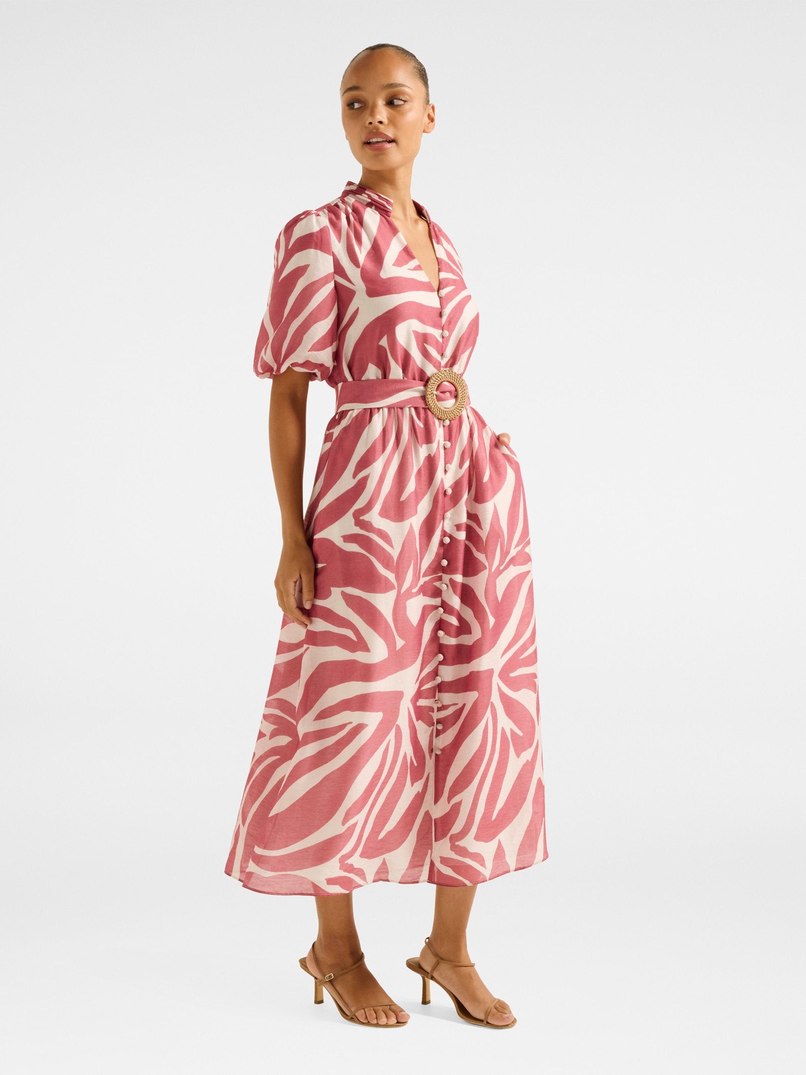  Julianne Short Sleeve Midi Dress