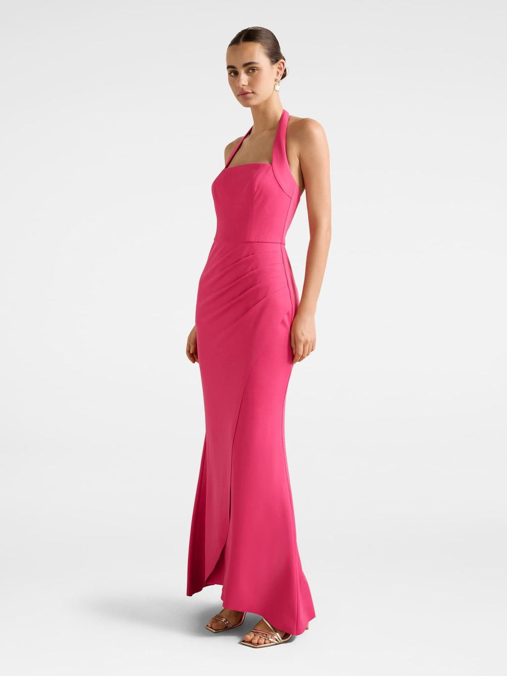  Willow Halter Wrap Maxi Dress