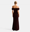 Kalee Bow Wrap Skirt Maxi Dress
