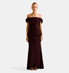 Kalee Bow Wrap Skirt Maxi Dress