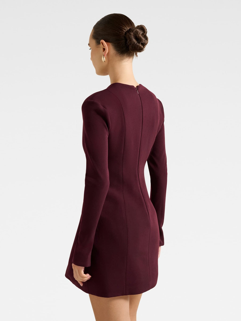 Ruby Long Sleeve Structured Mini Dress