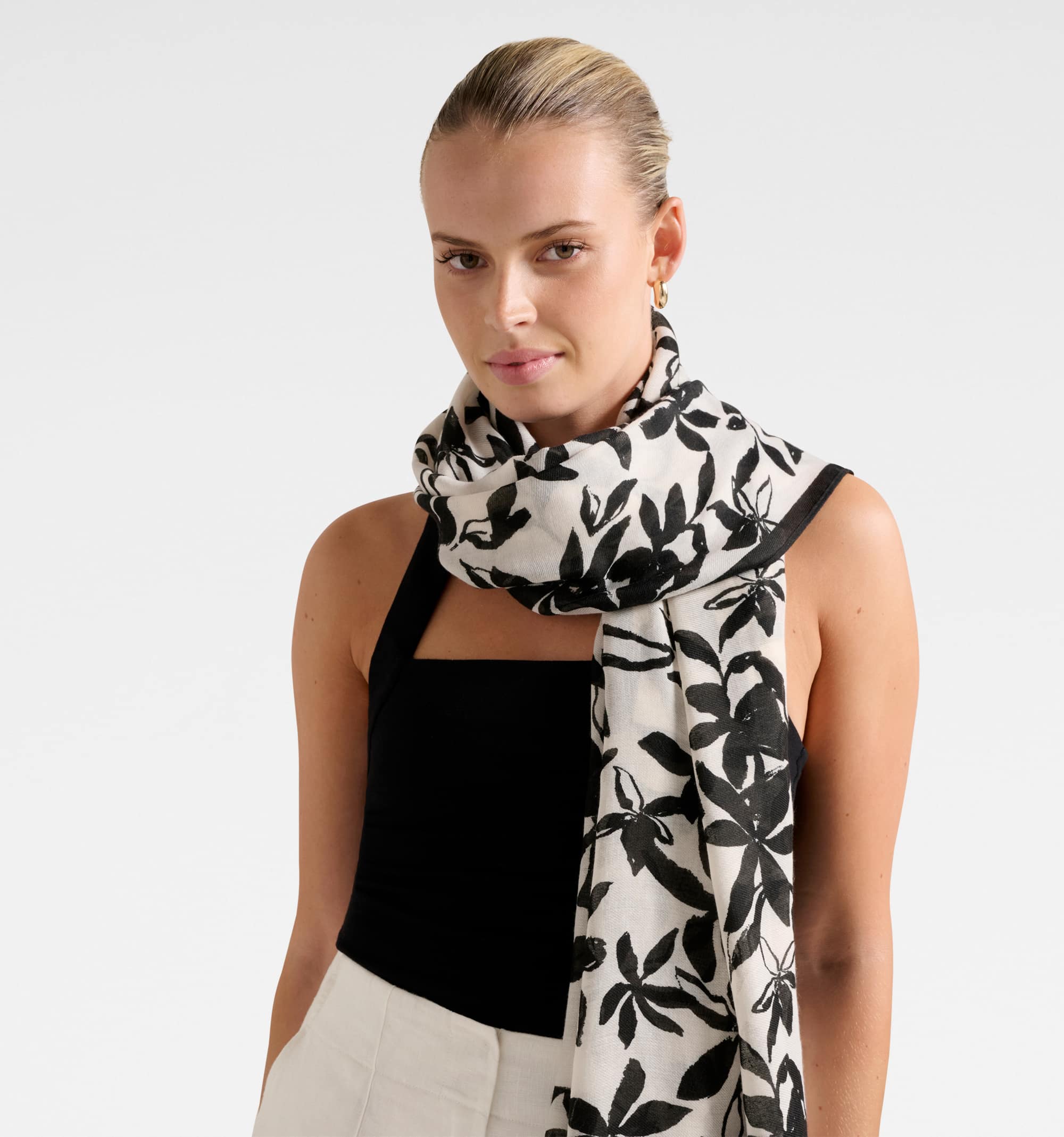 Cassie Printed Floral Scarf