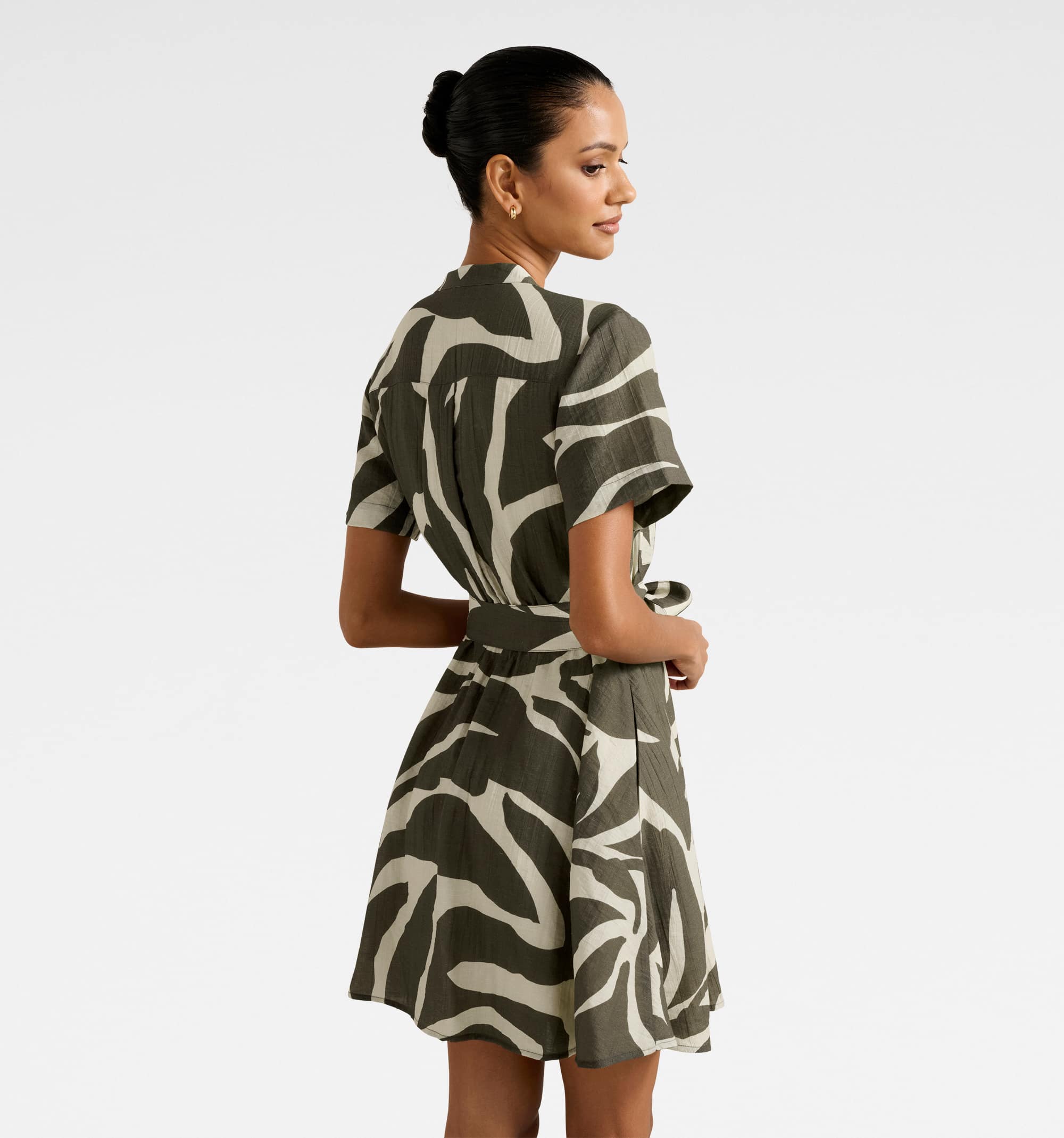 Eden Petite Zip Up Mini Dress