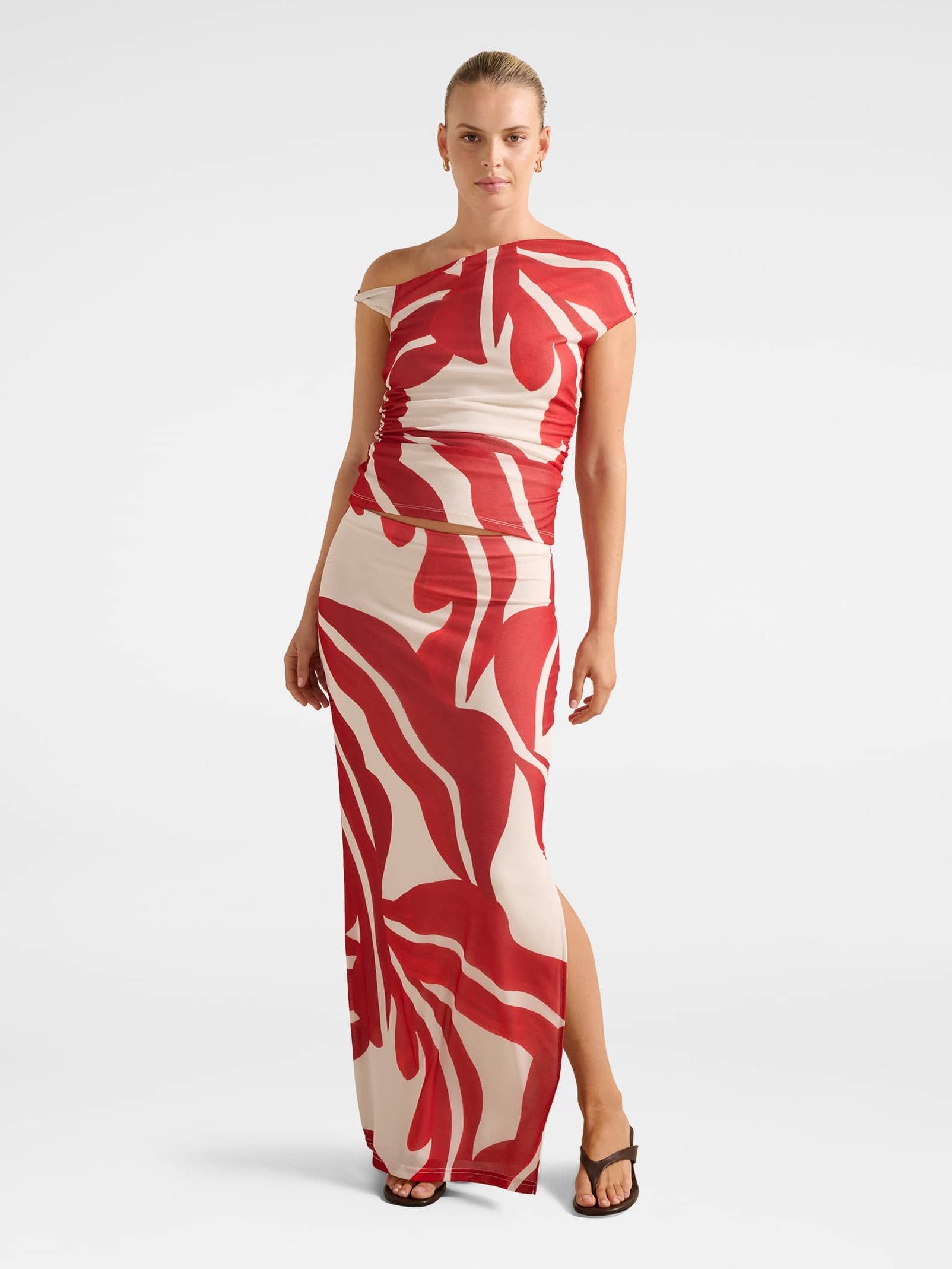  Mia Mesh Maxi Skirt