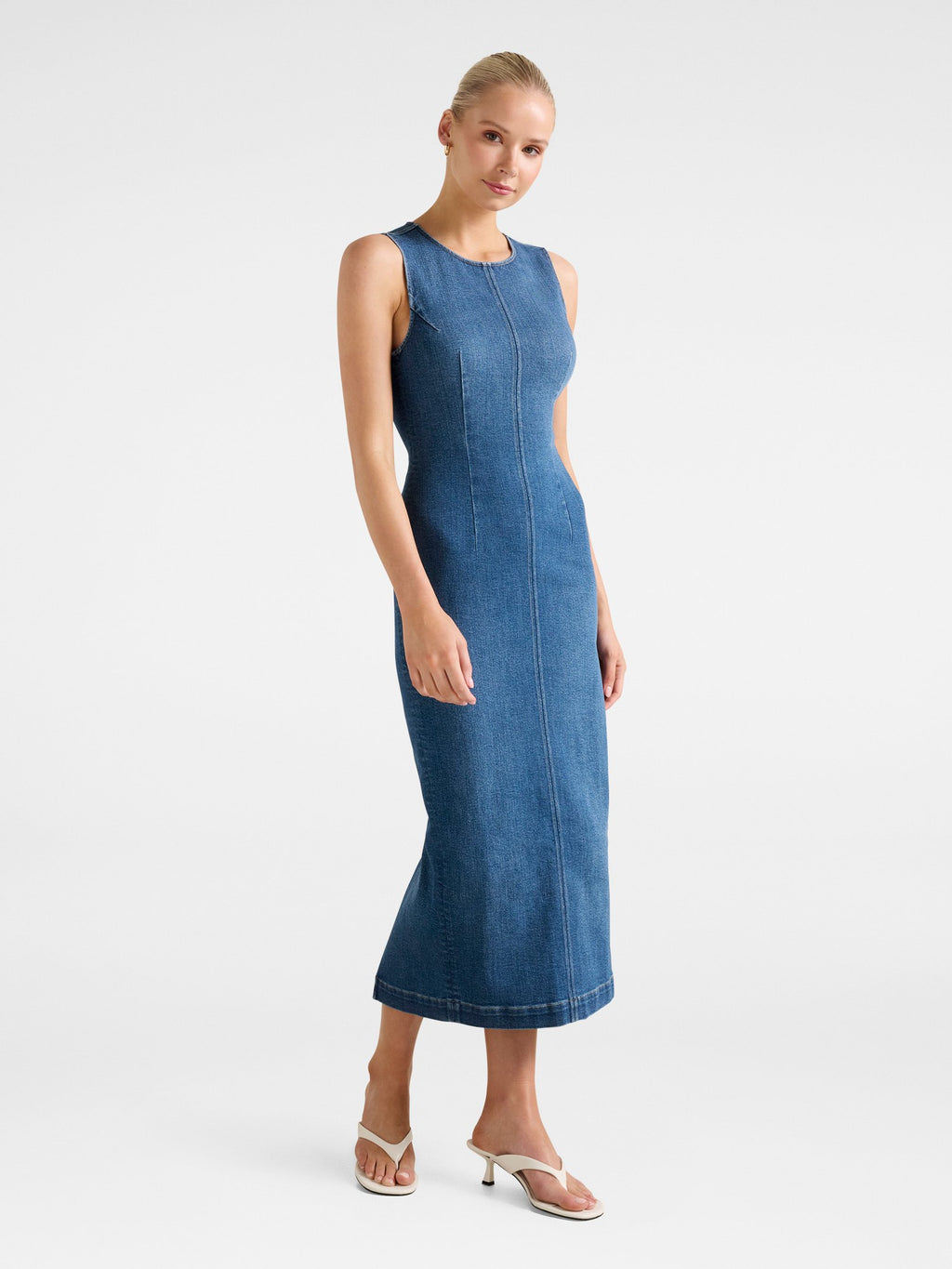 Tara Denim Midi Dress