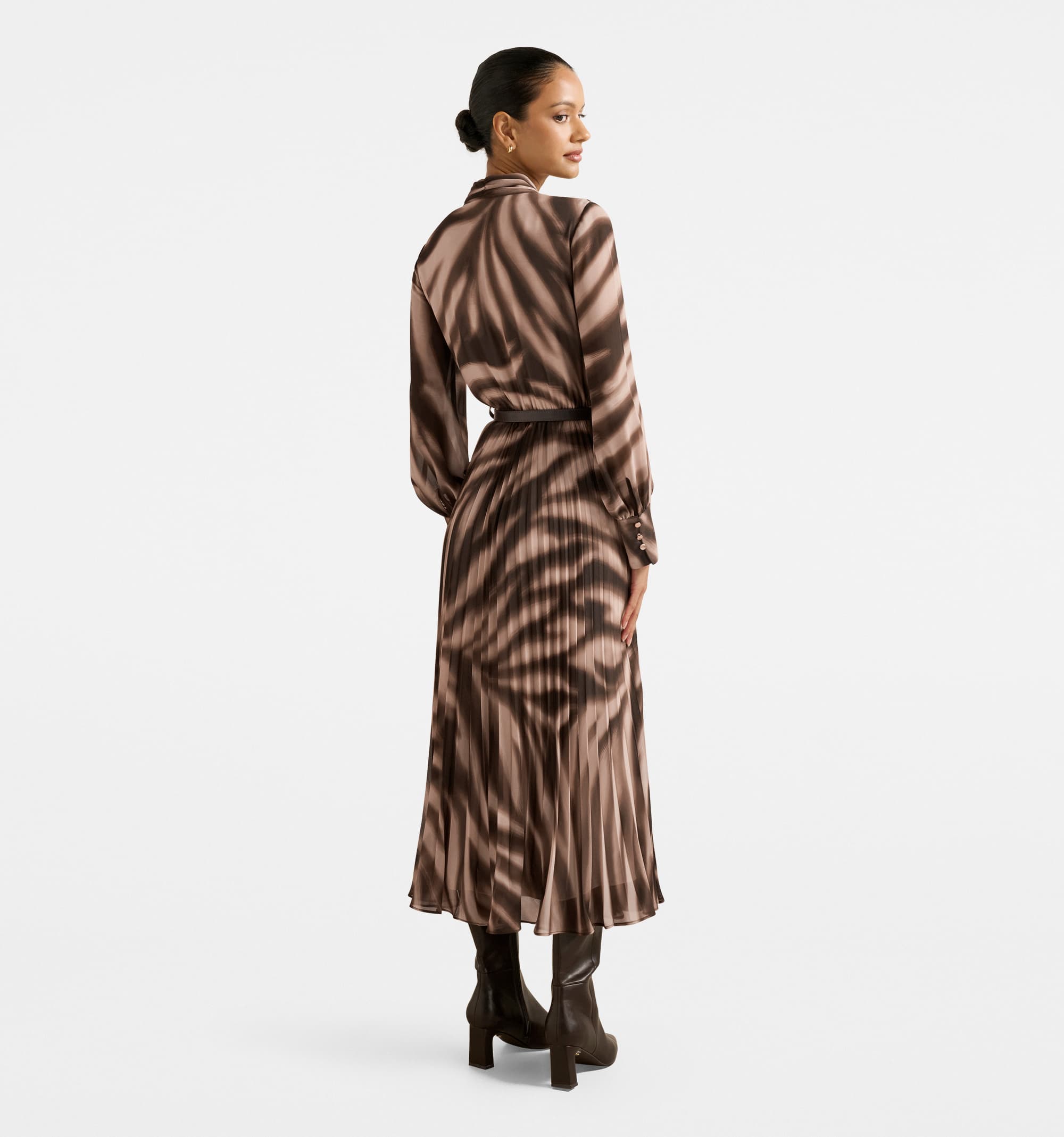 Skyla Petite Pleated Midi Dress