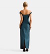 Mindy Bardot Ruffle Midi Dress