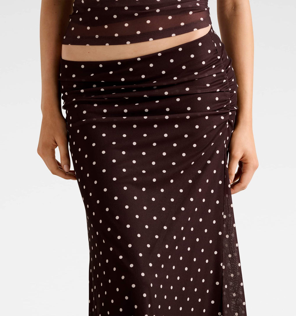 Mimi Flute Maxi Skirt