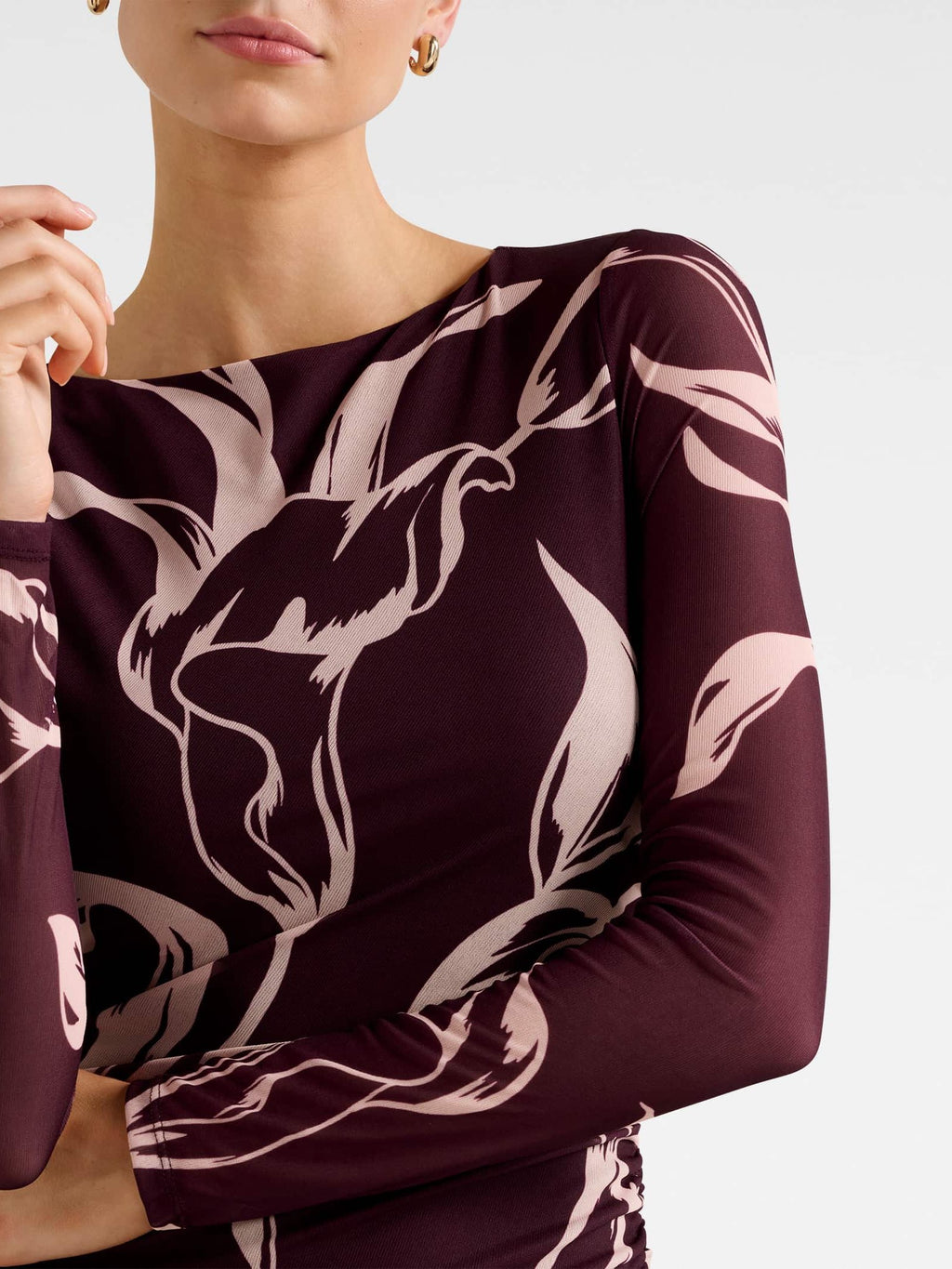 Ally Long Sleeve Midi Dress