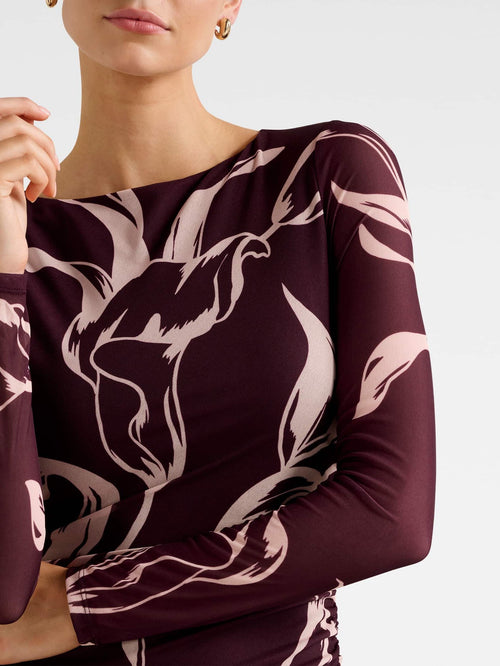 Ally Long Sleeve Midi Dress