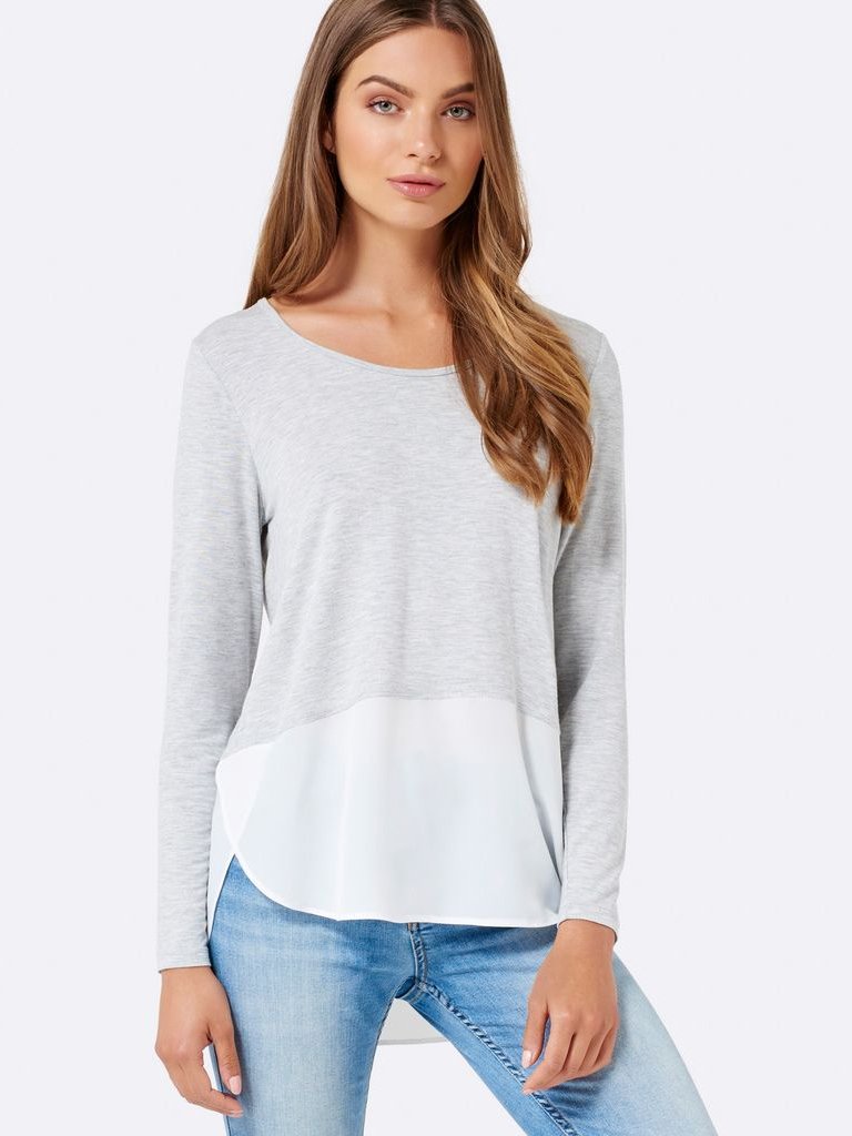 Woven Hem Top