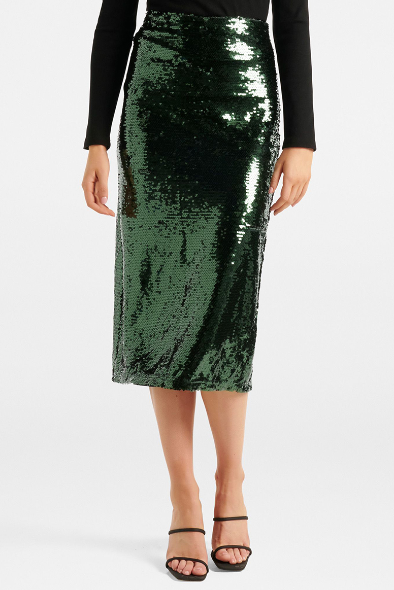 Tatjana Sequin Midi Skirt