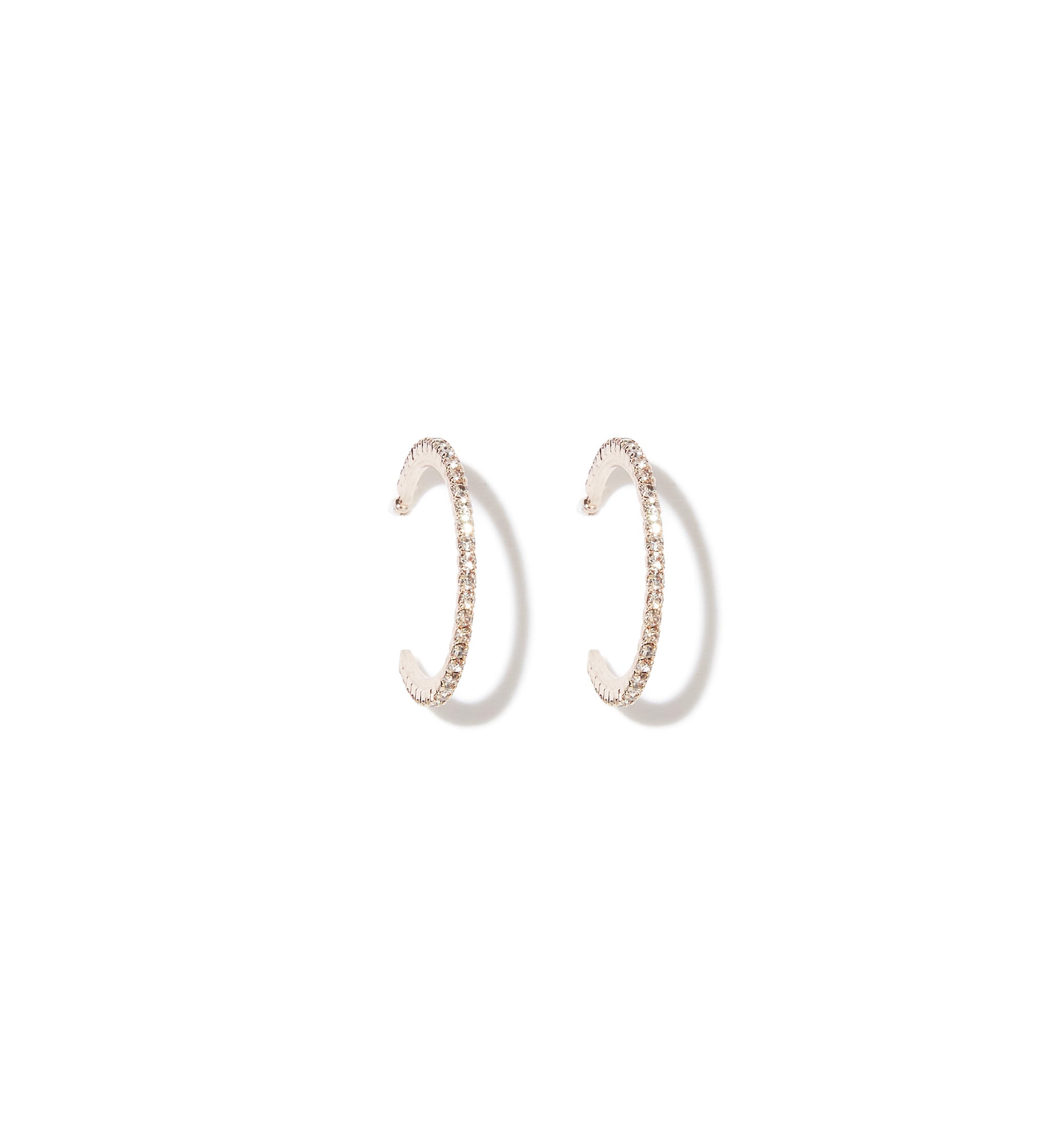 Buy Coach Pegged Signature and Stone Small Hoop Earrings  GoldToned Color  Women  AJIO LUXE