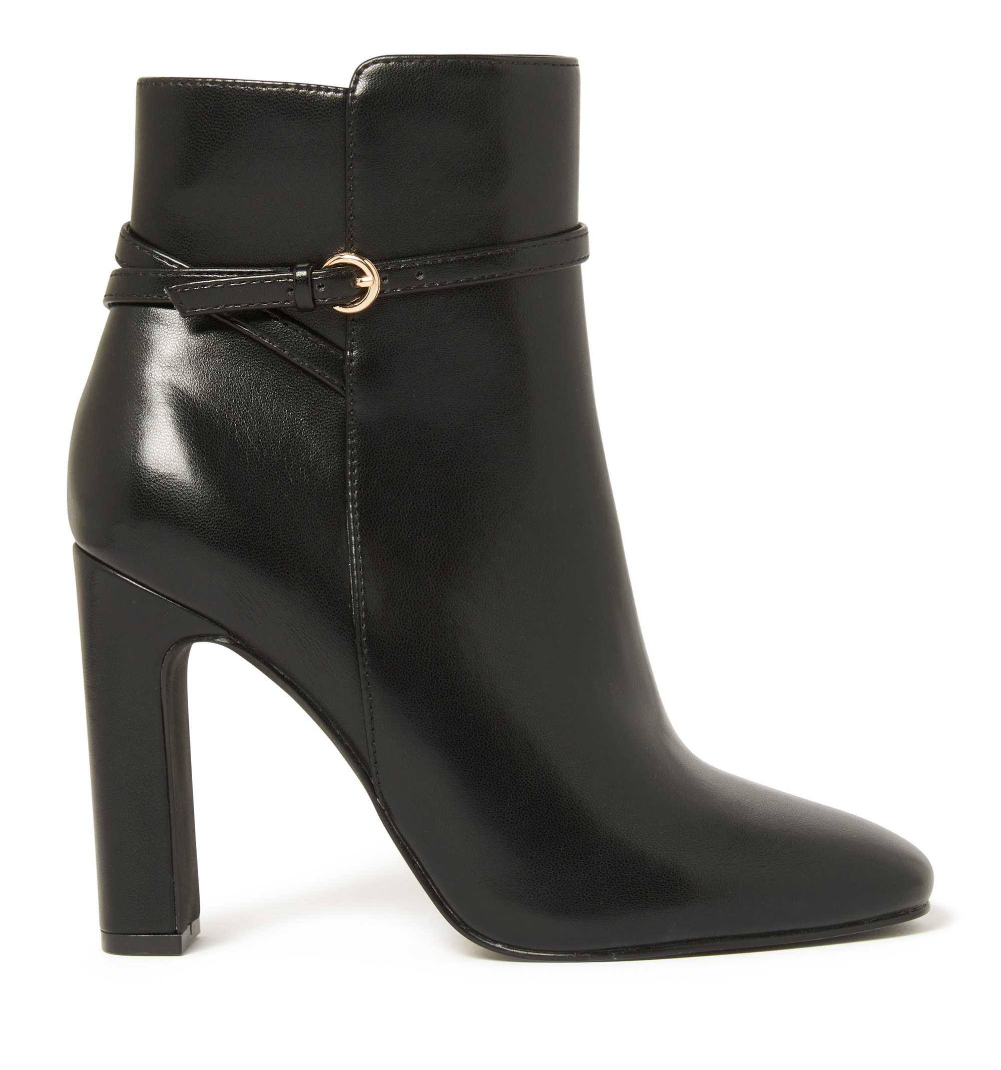 Black Cut Out Mid Heel Shoe Boots | Womens Boots | Select Fashion Online