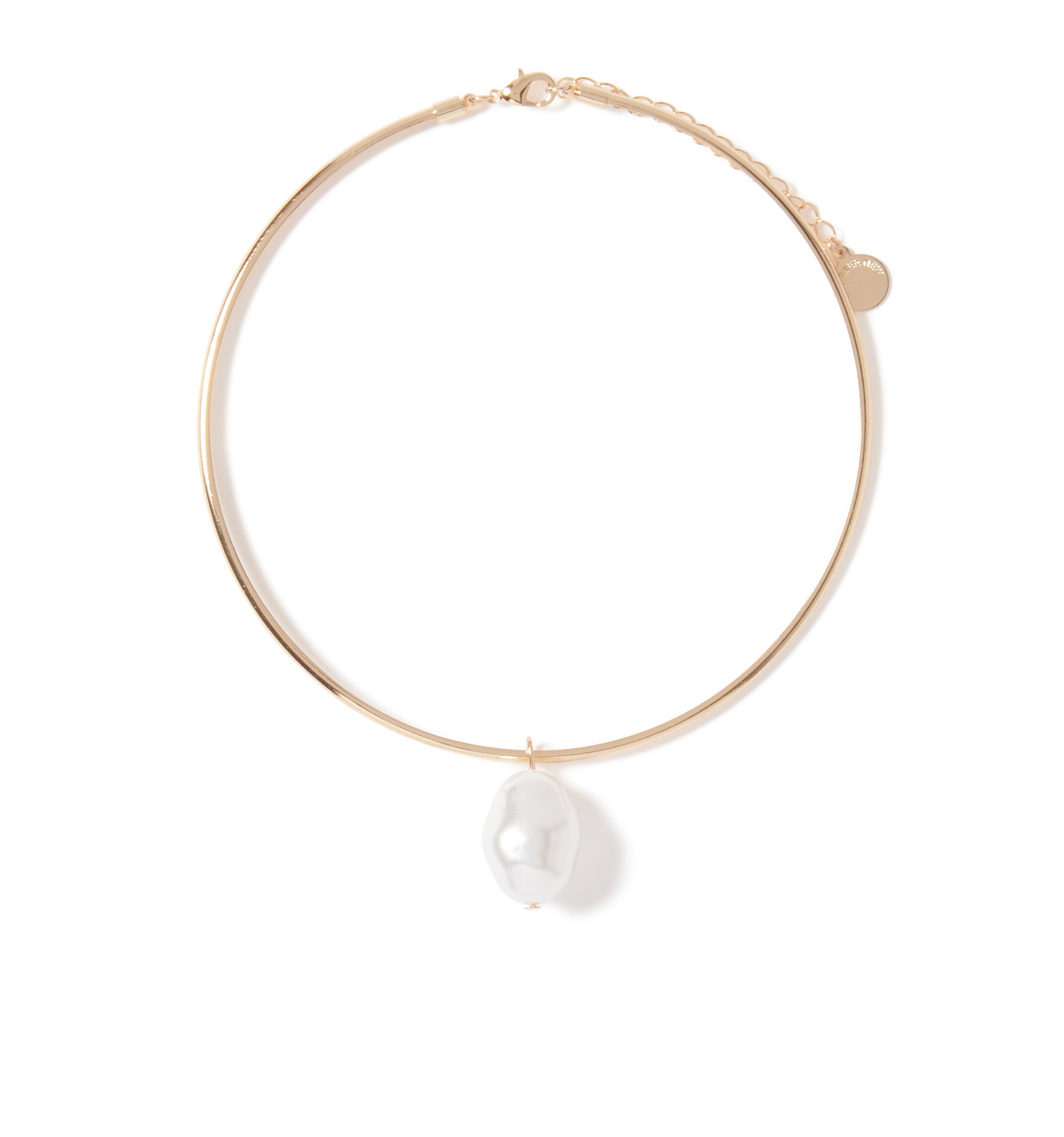 2024 Goldtone + Faux Pearl Necklace