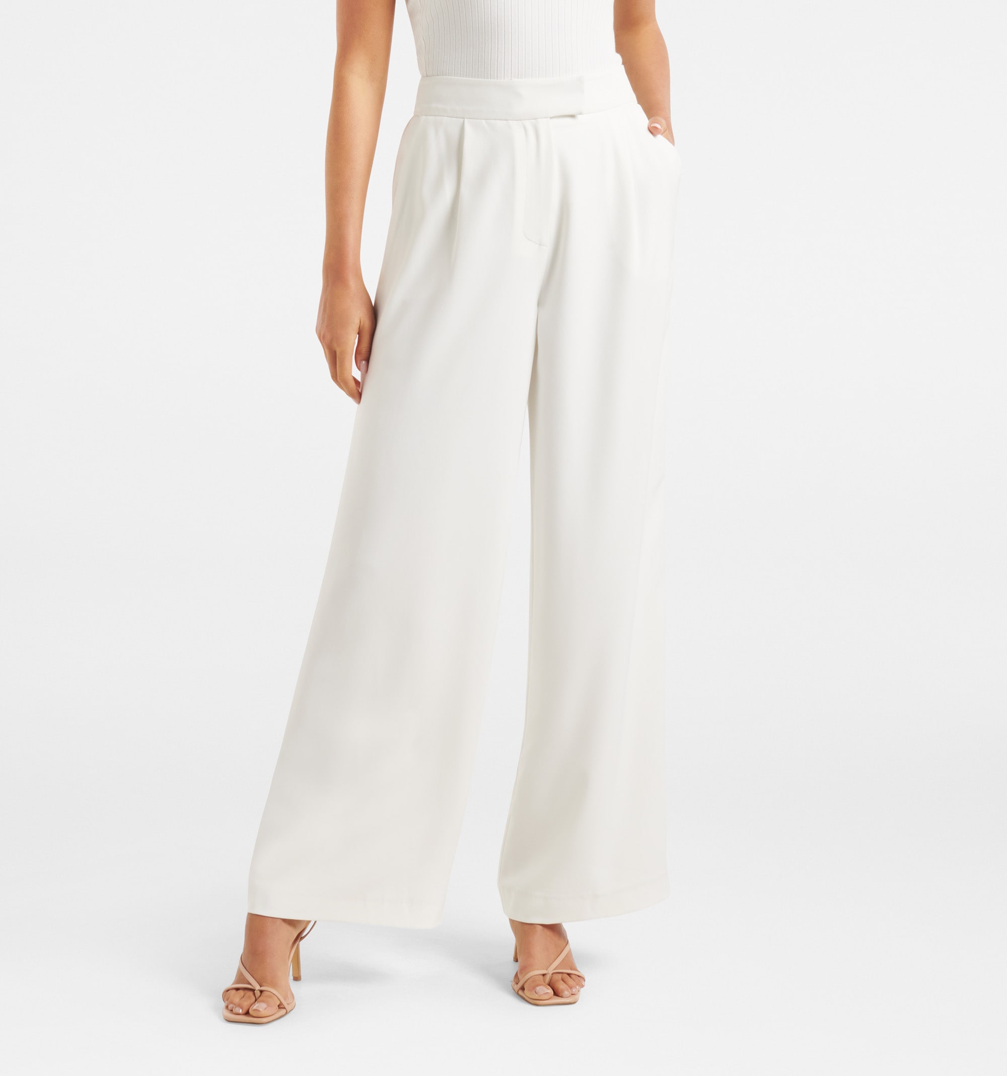 Live It Up Linen Pants White | White Fox Boutique US
