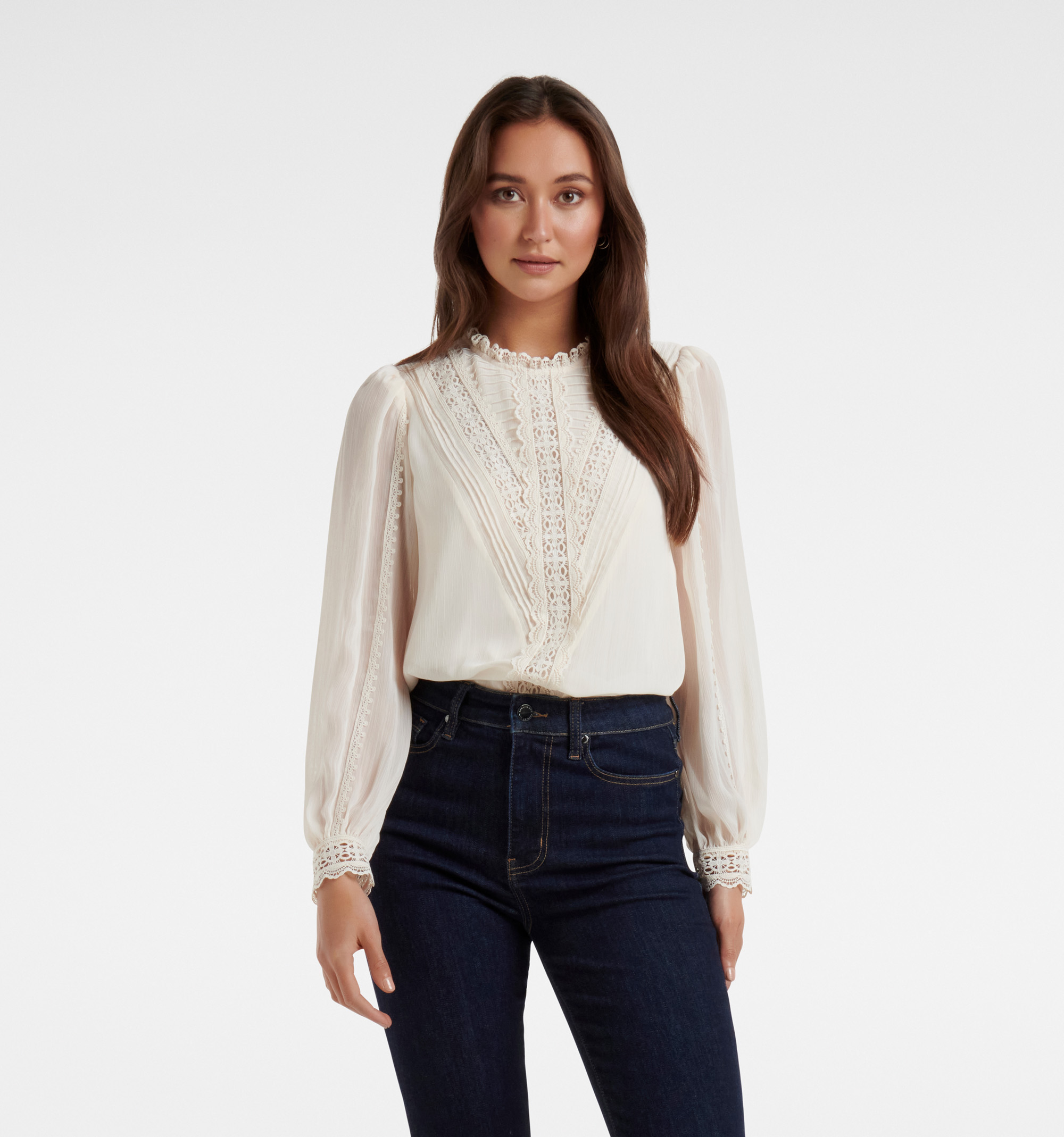 Buy Dion Lace Insert Blouse - Forever New