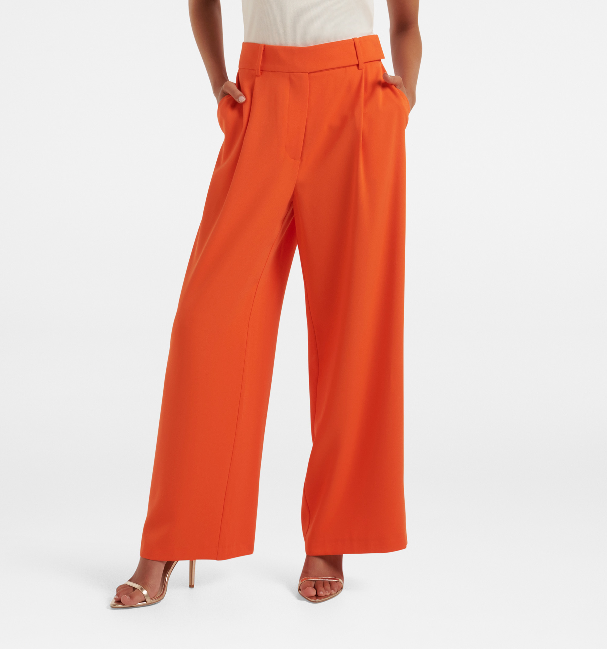 Straight trousers with openings - Woman | MANGO OUTLET India