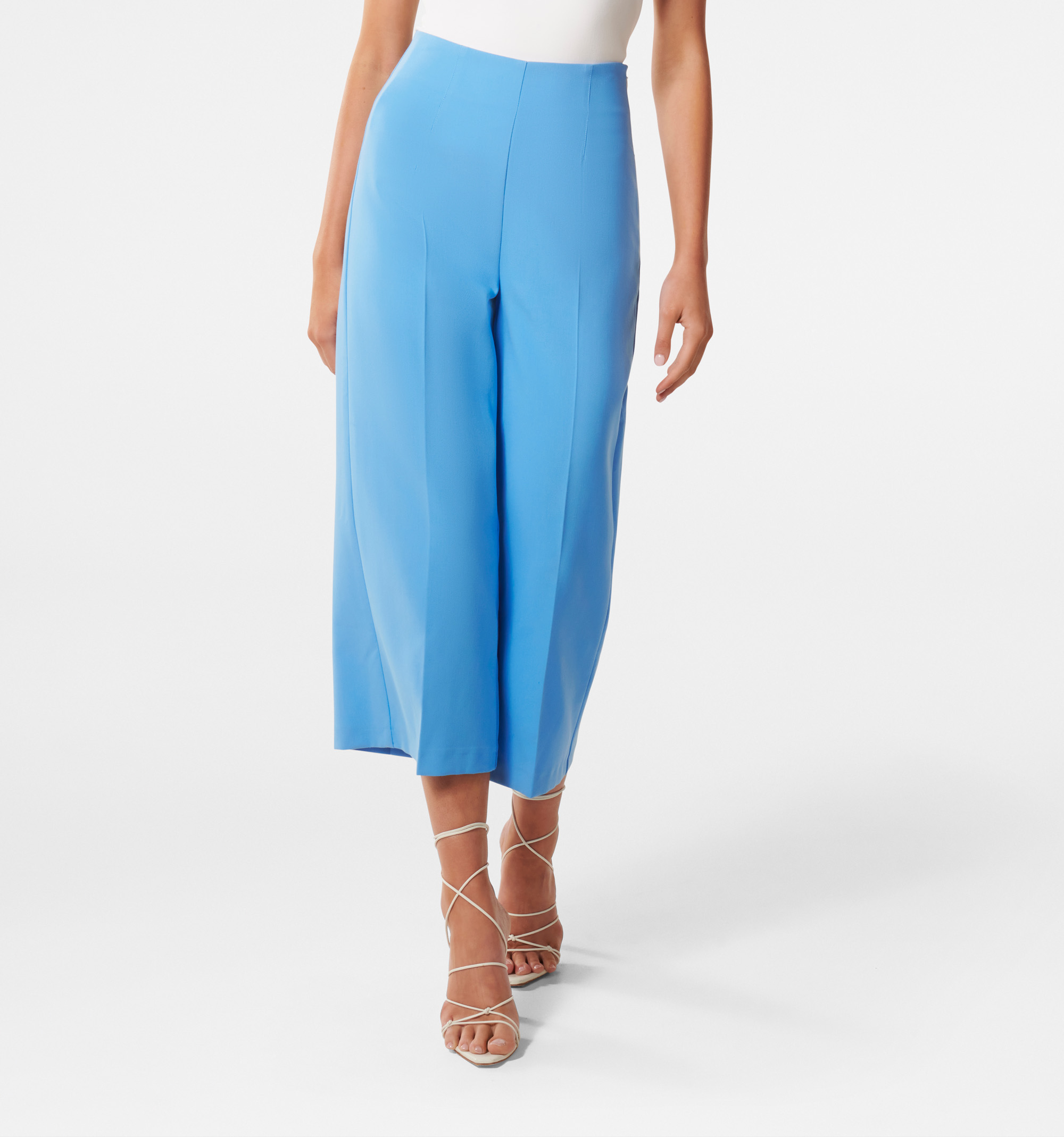 Culottes Split Skirt in Ship Cove Blue | Blue | Split-Skirts-Pants