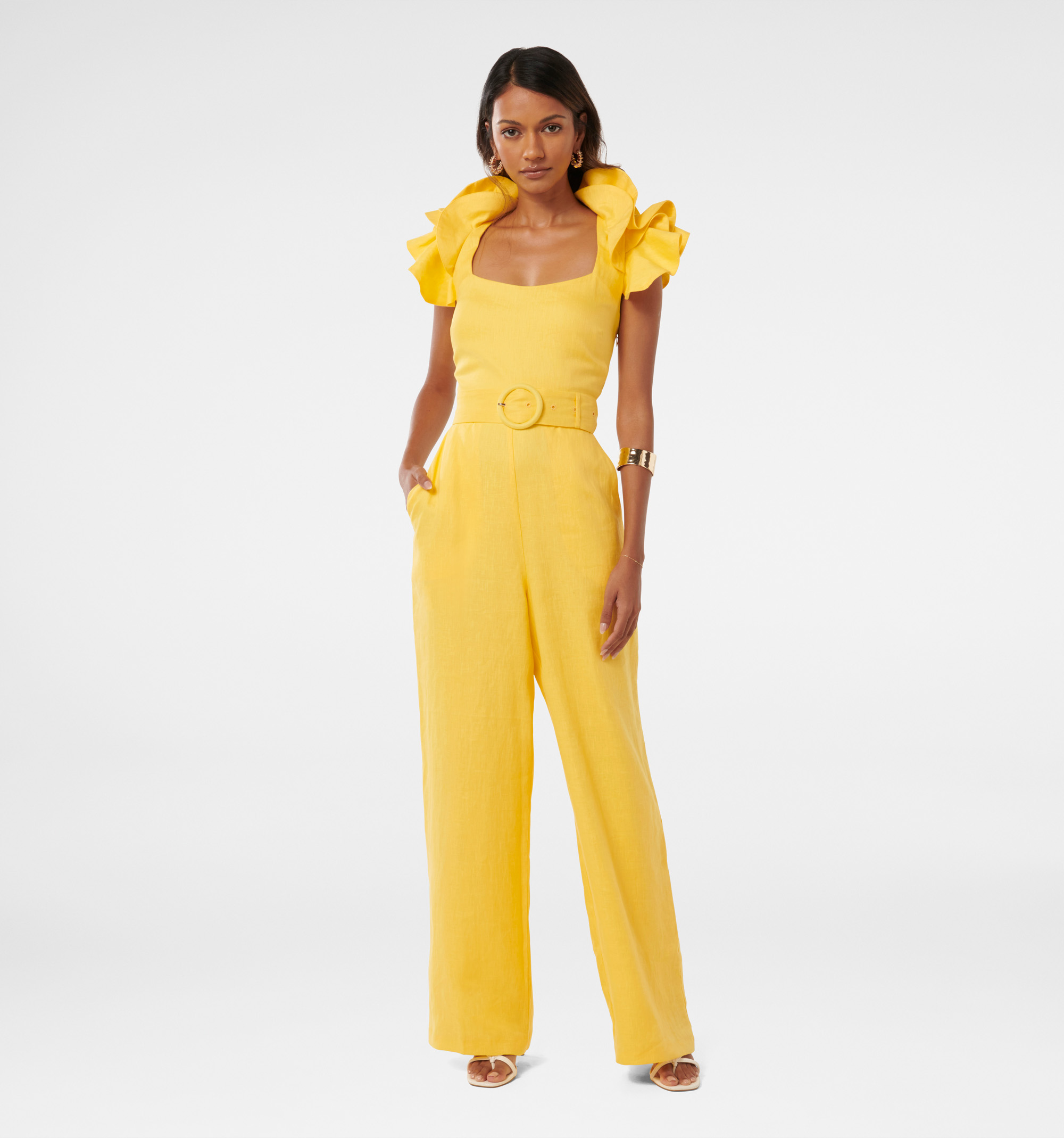 Buy Aspen Gold Macey Petite Ruffle Sleeve Jumpsuit Online