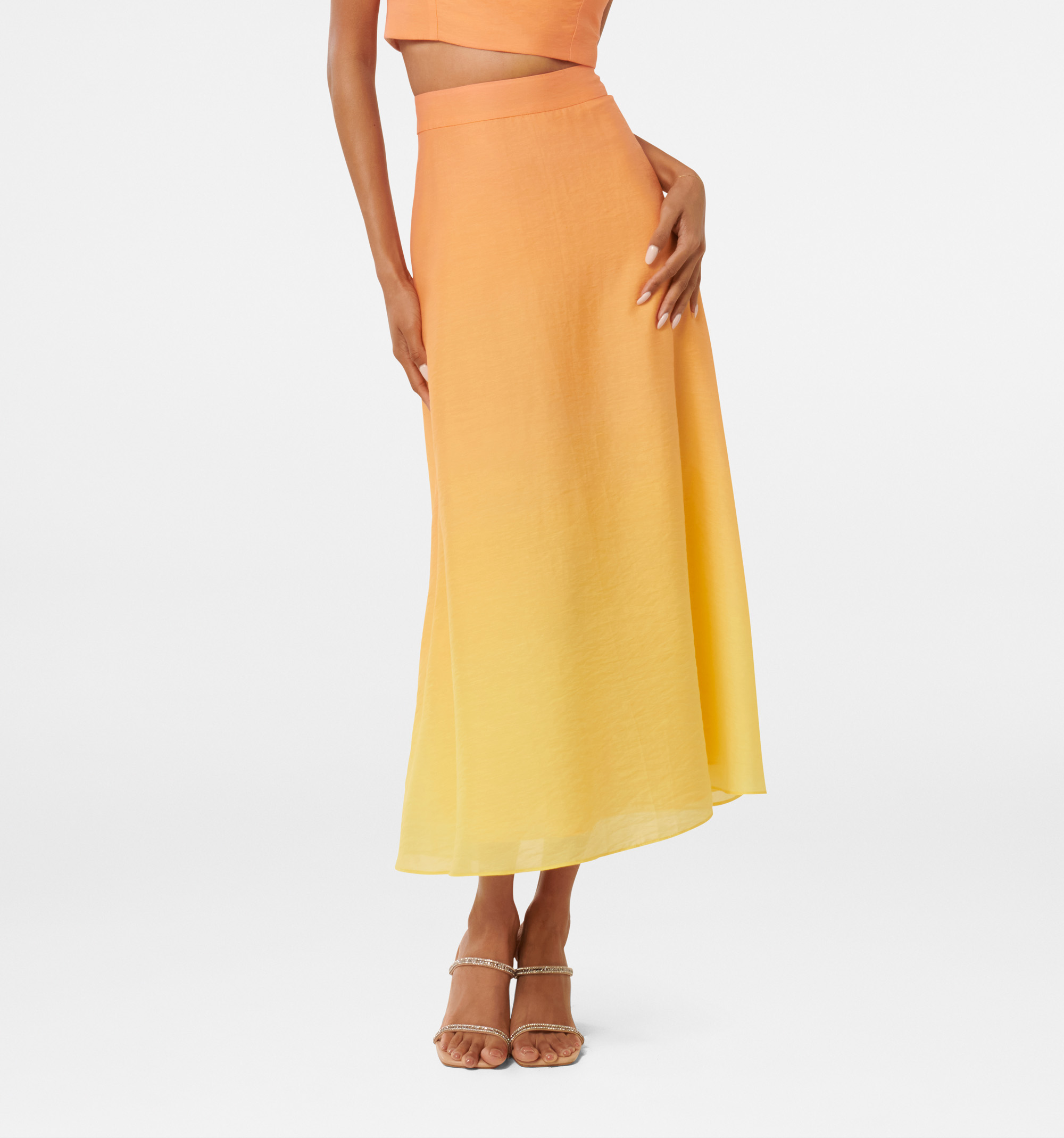 Celeste Petite Formal Midi Skirt