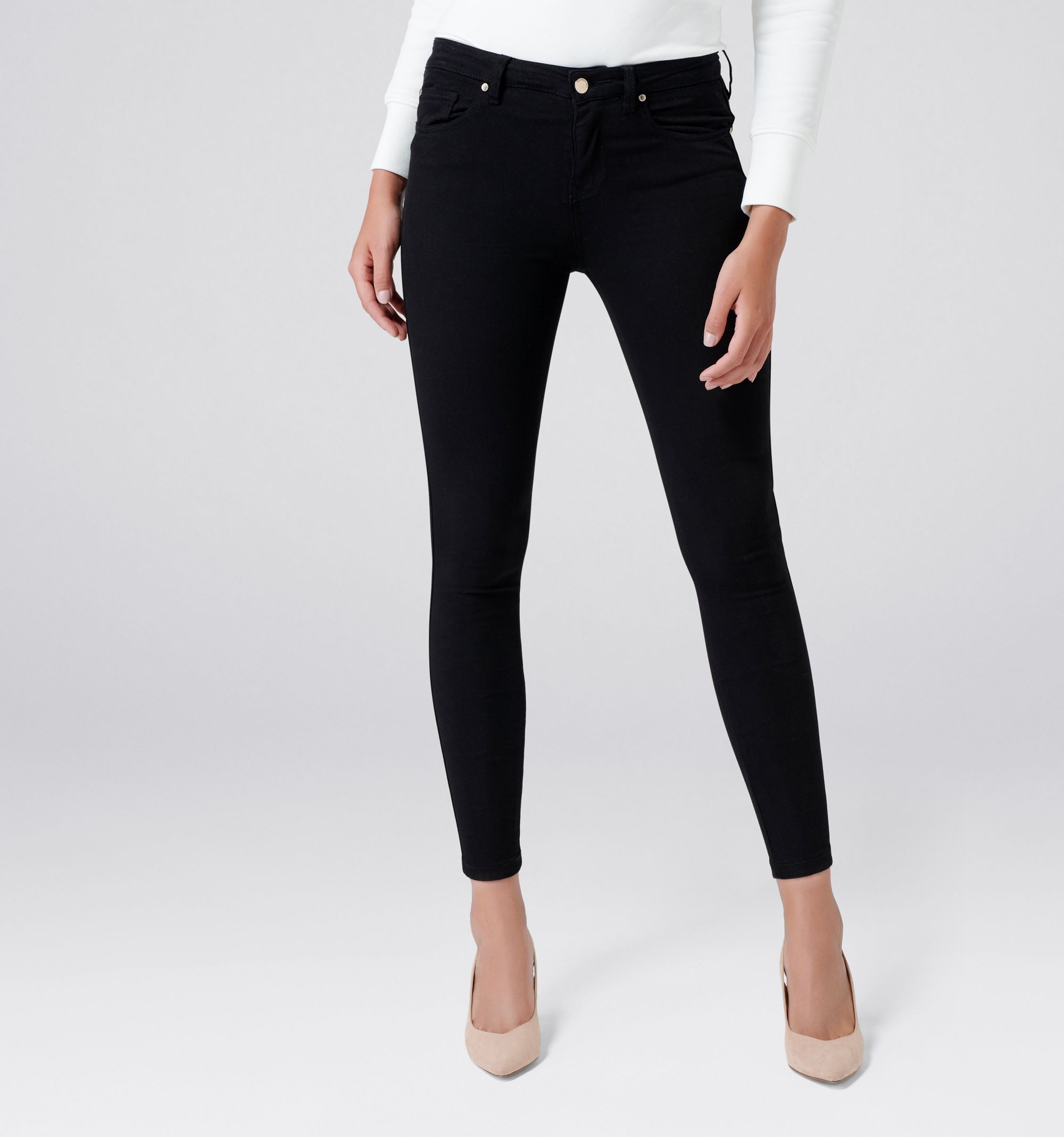 Buy BuyNewTrend Black Denim High Rise Women Skinny Jeans Online at Best  Prices in India - JioMart.